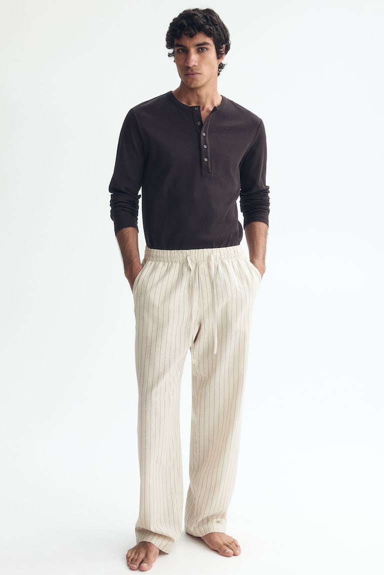 Pantalone od mešavine lana Relaxed Fit