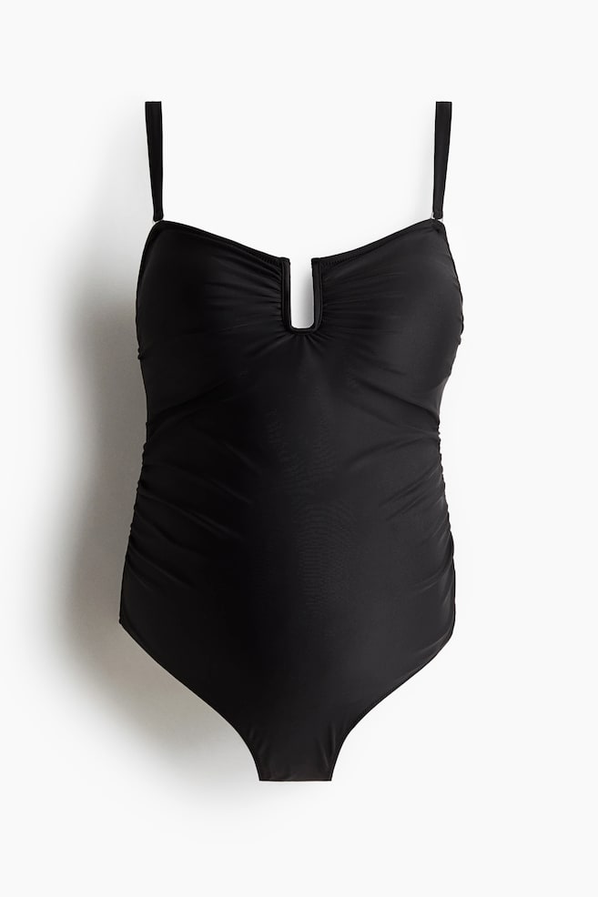 MAMA Bandeau swimsuit - Black - 1