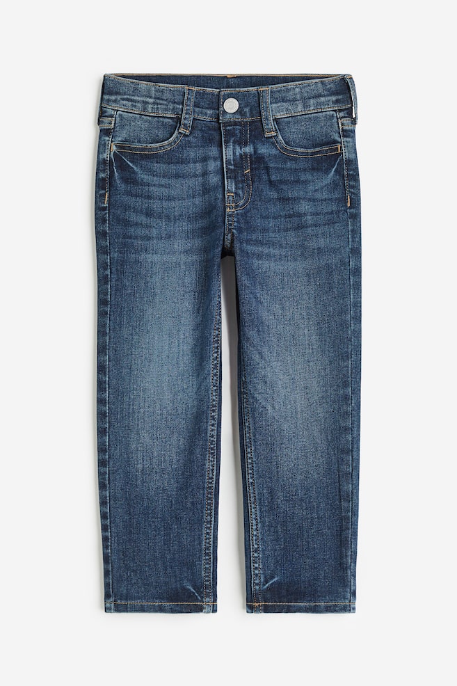 Slim Fit Lined Jeans - Dunkles Denimblau/Denimblau/Helles Denimblau - 1