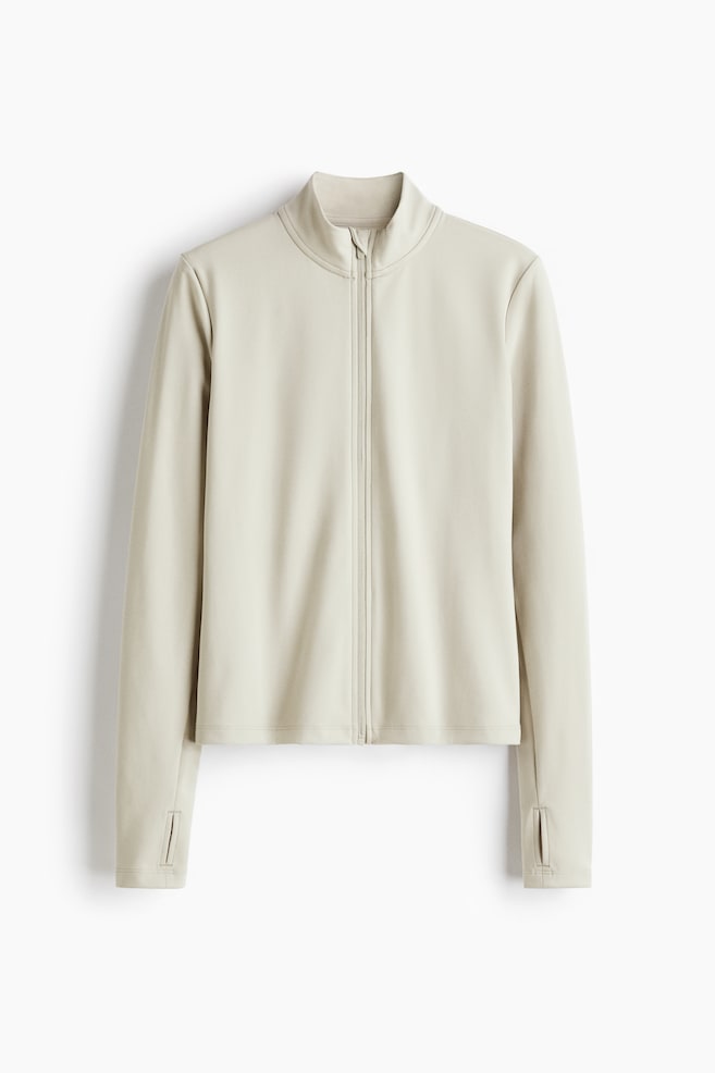 Activewear Jacket with SoftMove™ - Sage green/Chocolate plum/Black/Lilac/Dark brown/Mocha/Apricot/Powder pink/Plum purple/White/Pastel pink/Dusty violet - 1