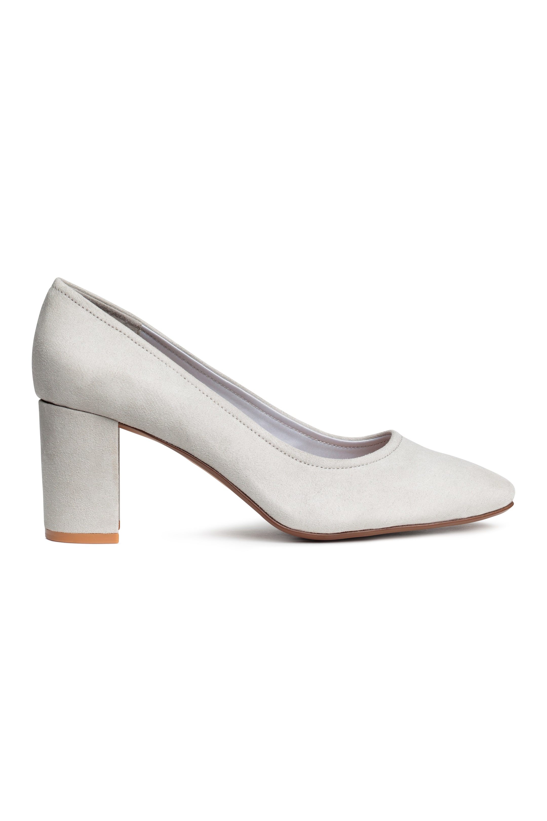 Agrandir l'image: Escarpins à talon bloc - Gris clair - FEMME | H&M FR 1