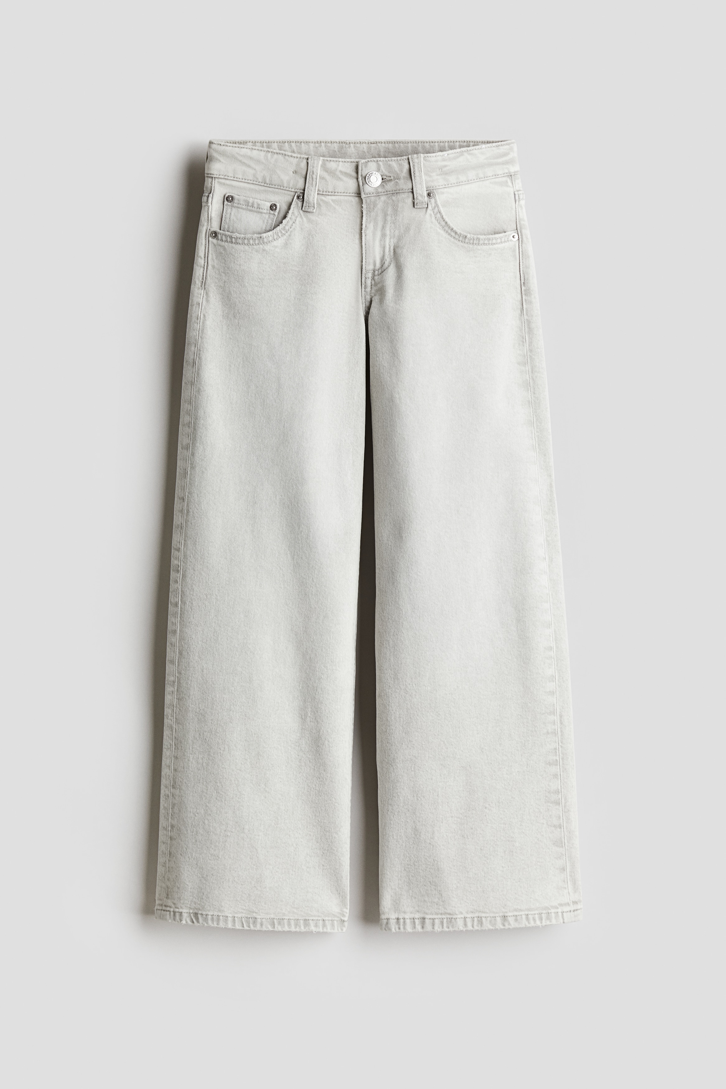 寬管低腰牛仔褲 - 淺灰色/淺丹寧藍/丹寧灰