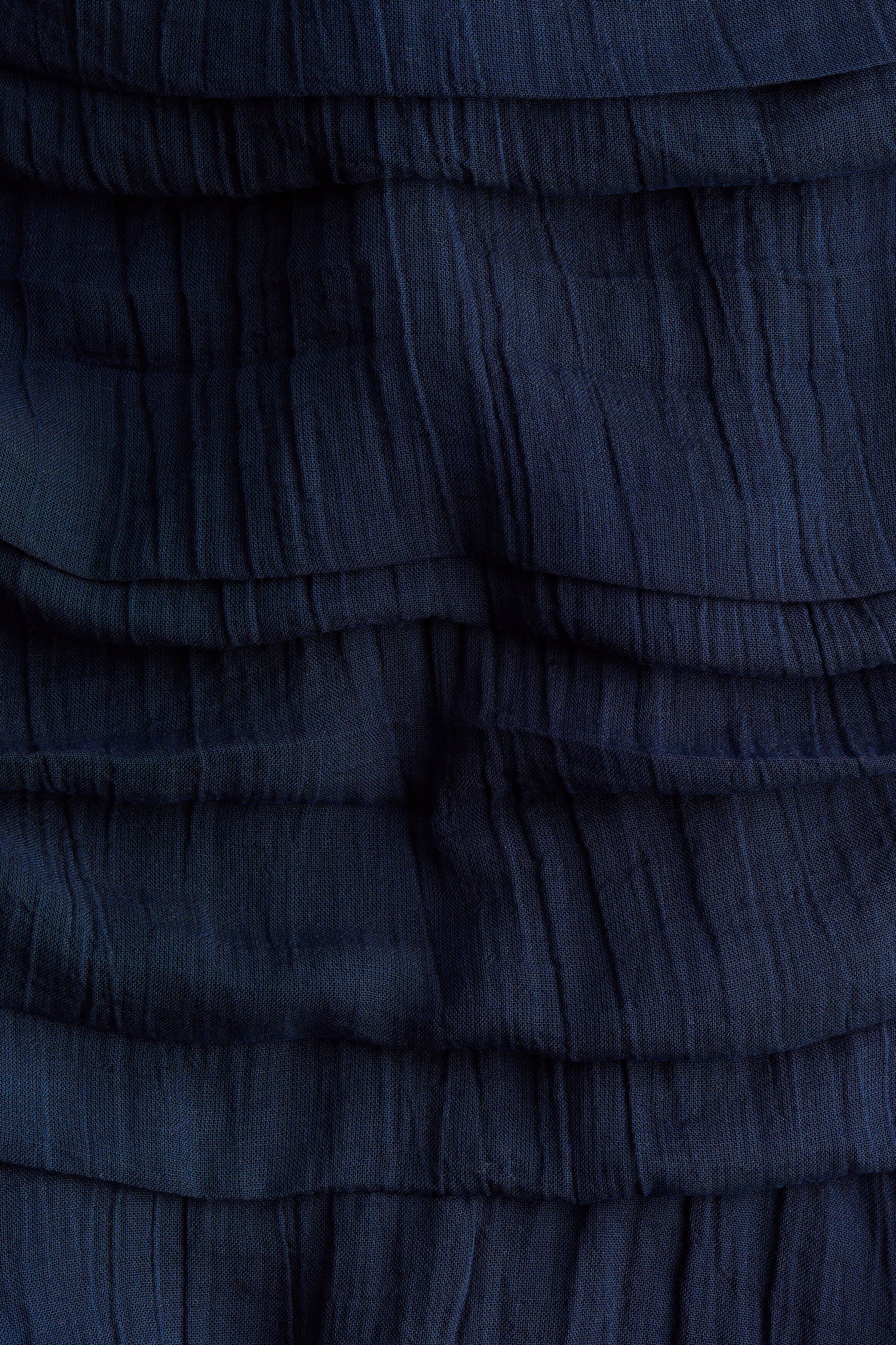 Pleated chiffon dress - Navy blue - 3