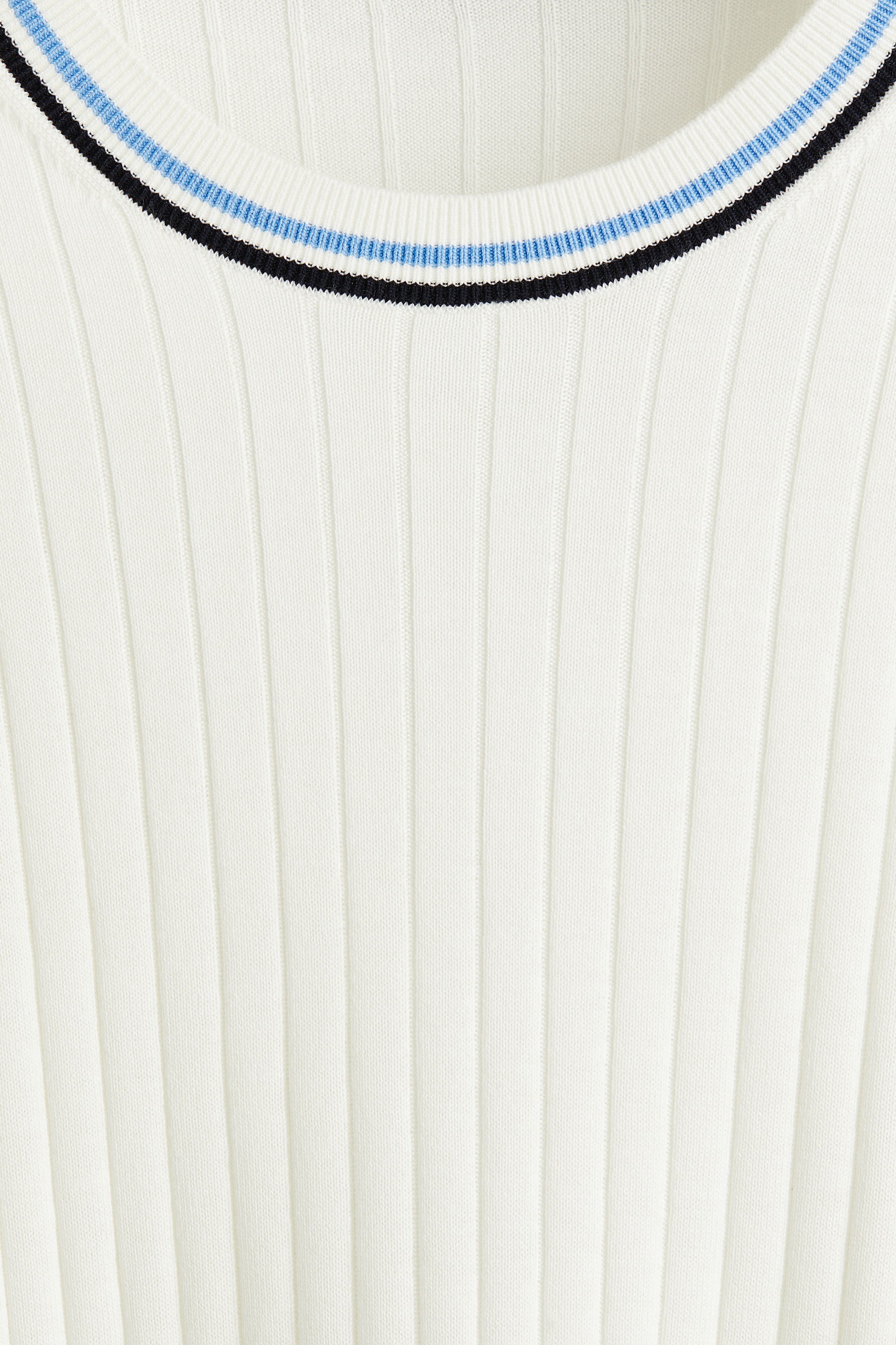 Slim Fit Rib-knit T-shirt