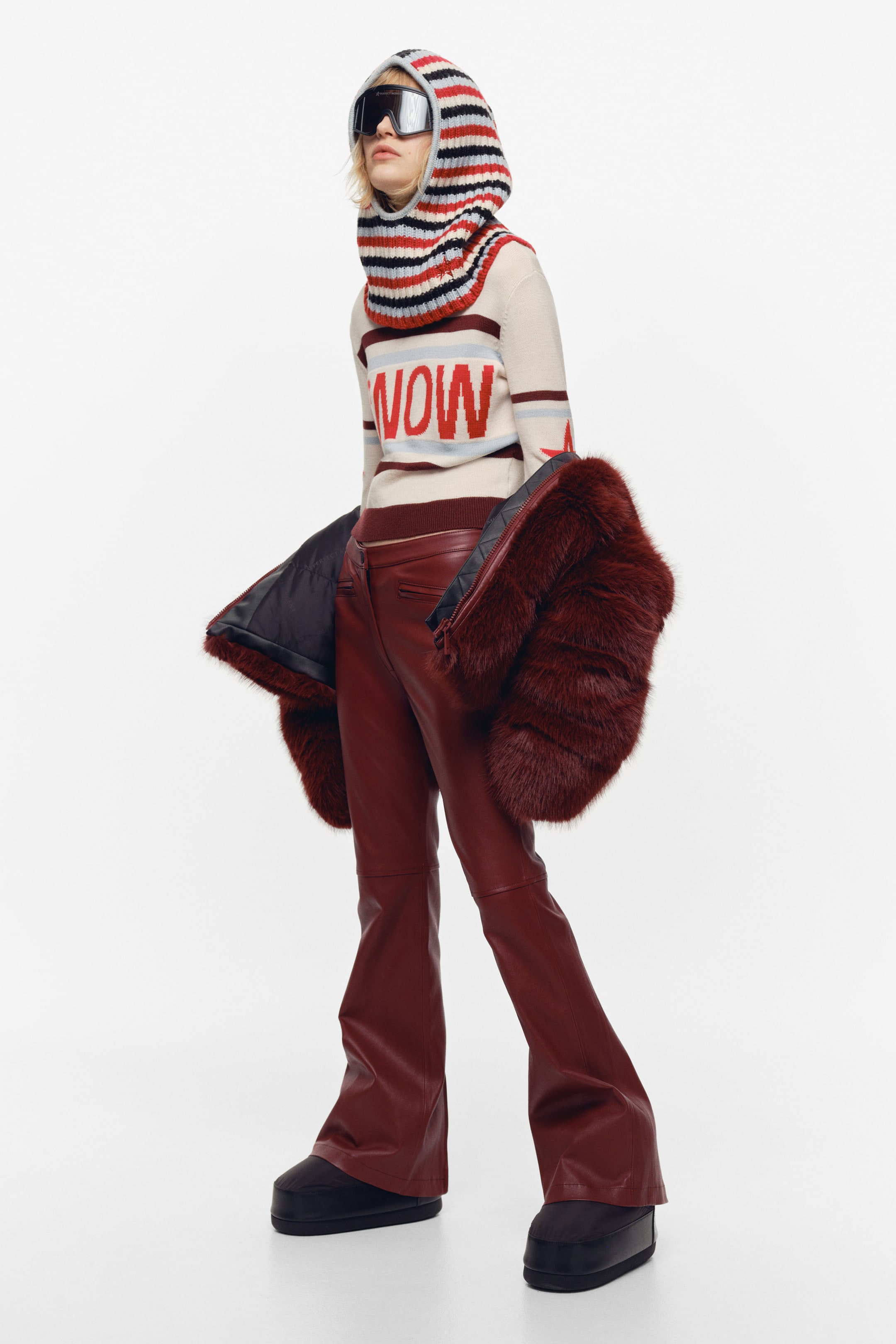 Büyük resmi görüntüle: Deri Pantolon - Bordo - KADIN | H&M TR 2