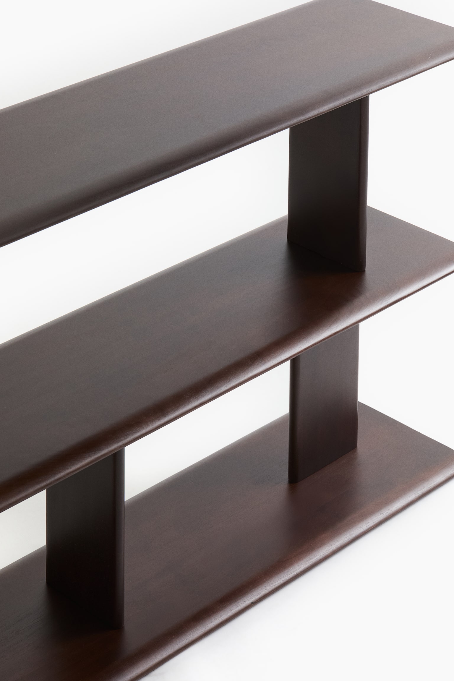 Dřevěný stojací policový díl - Hnědá/Světle hnědá - 2