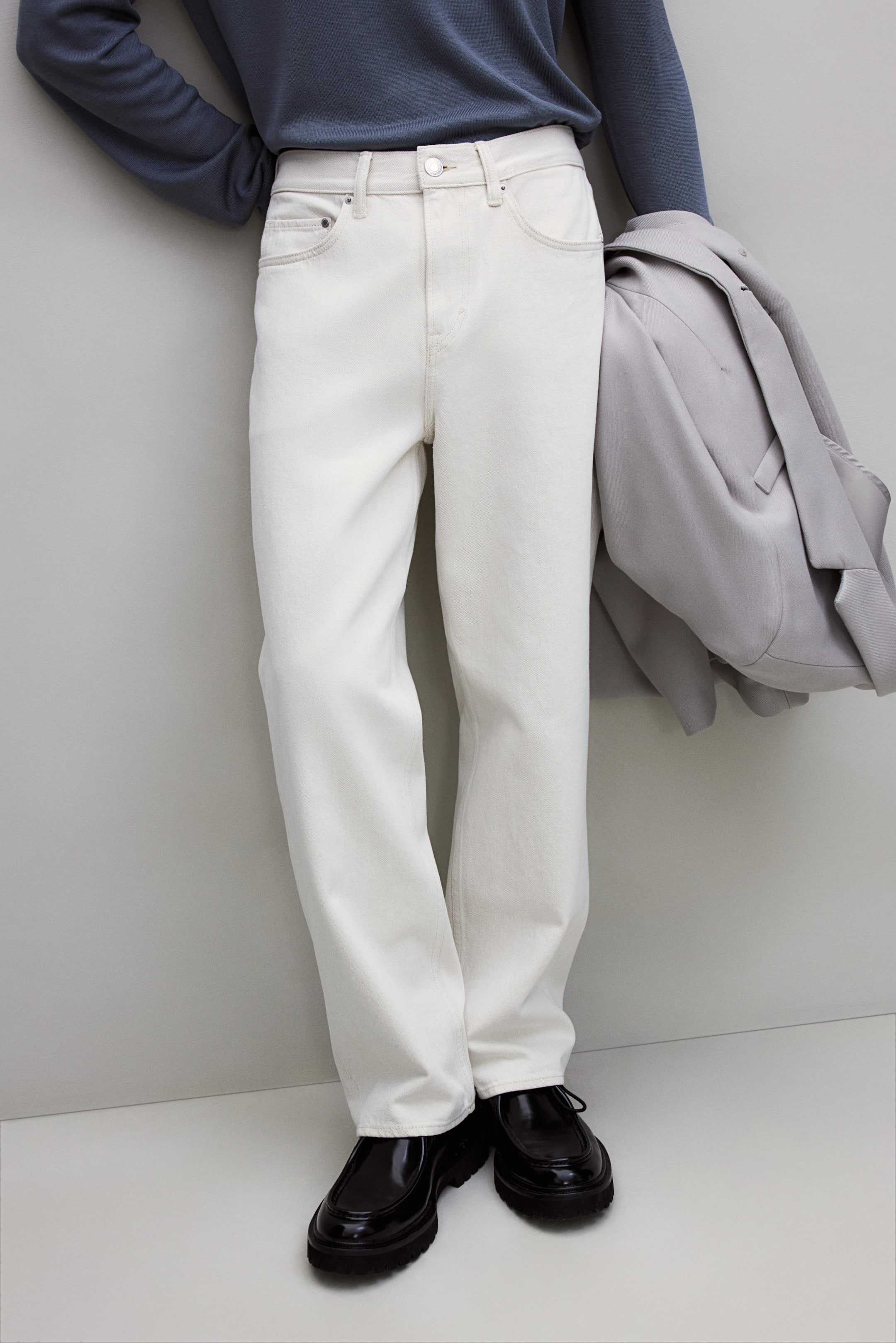 Relaxed Fit 5-Pocket Twill Pants