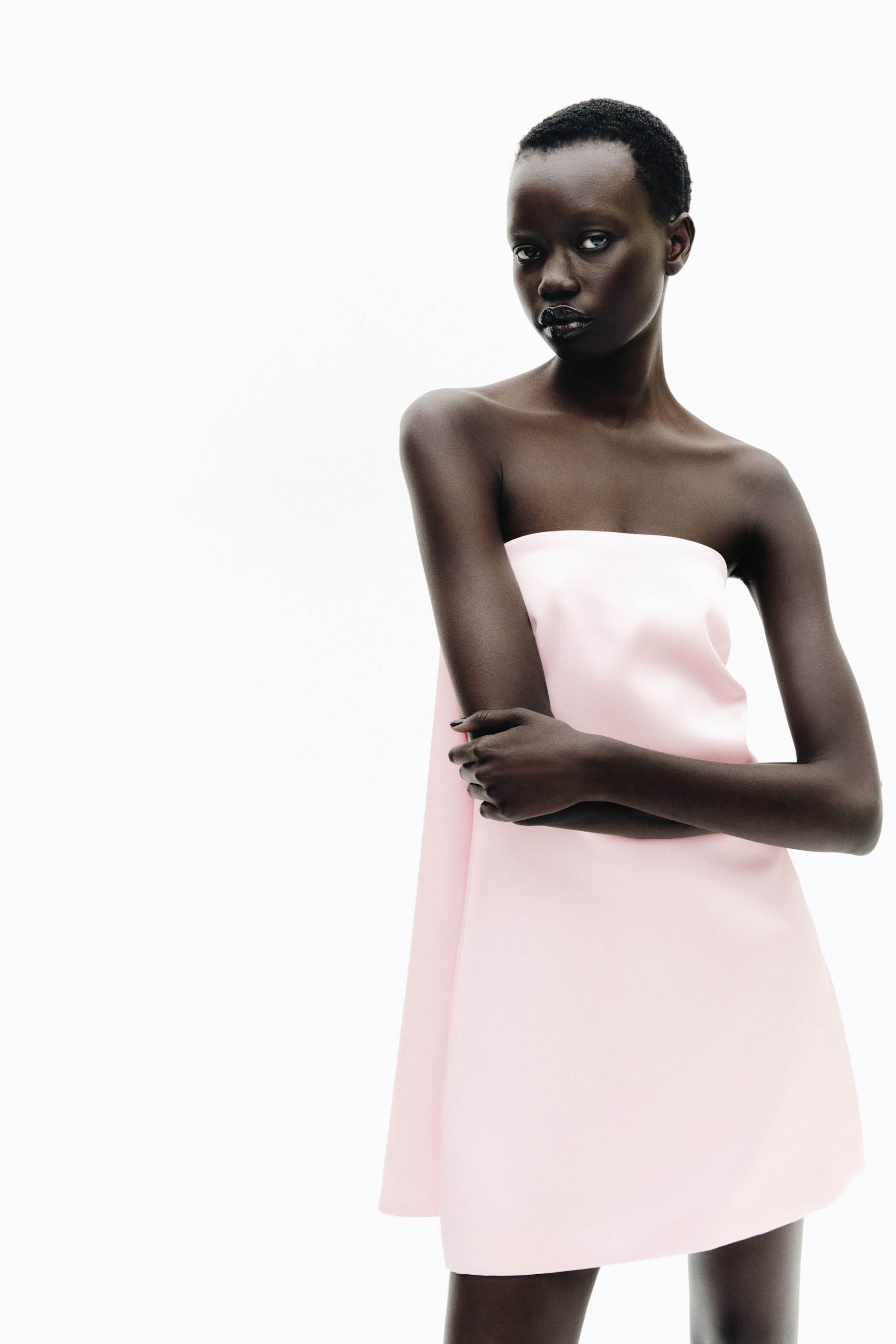Panel-Detail Bandeau Dress