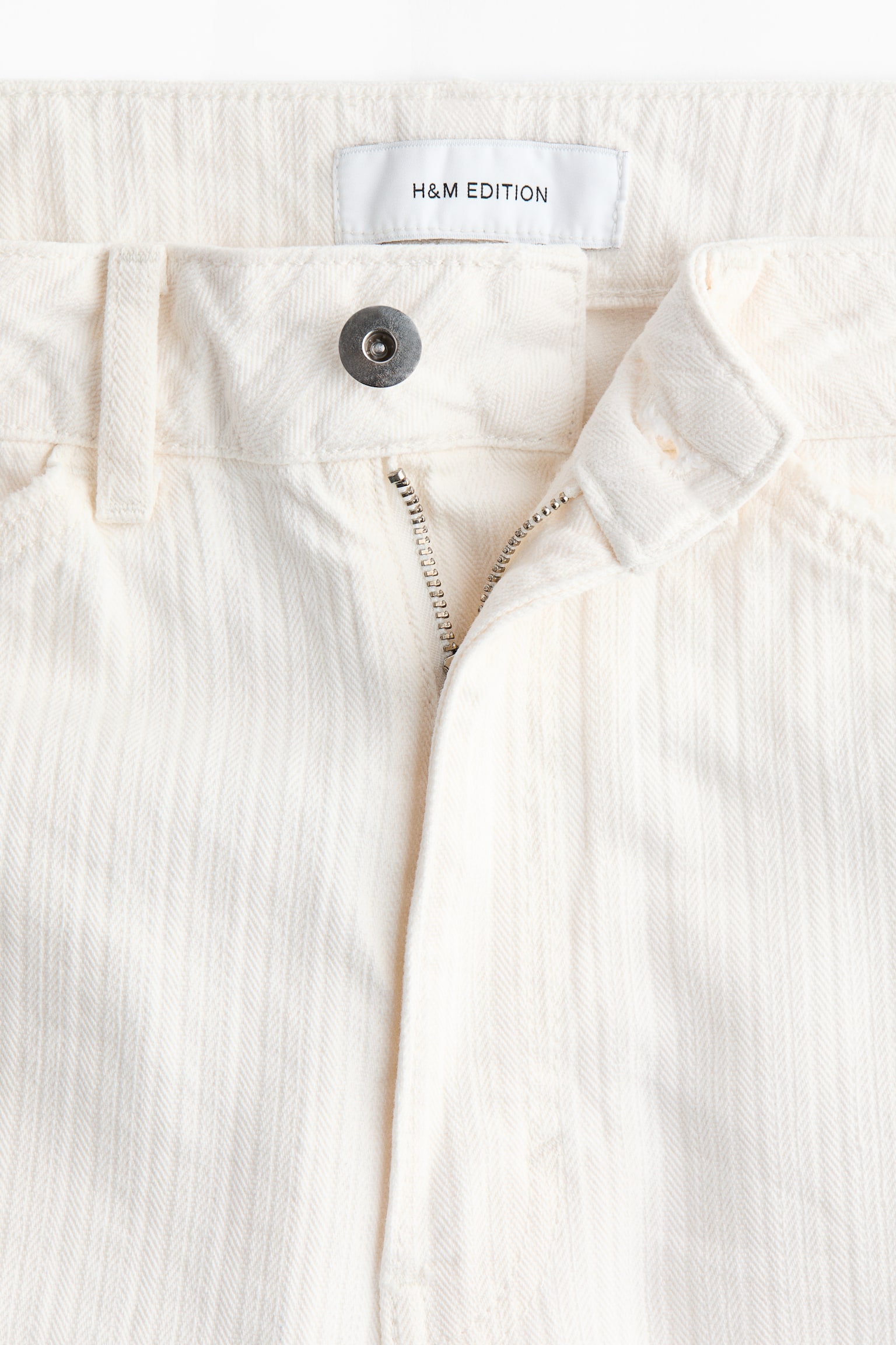 Barrel Leg Regular Waist Jeans - Cream/Pale denim blue - 7