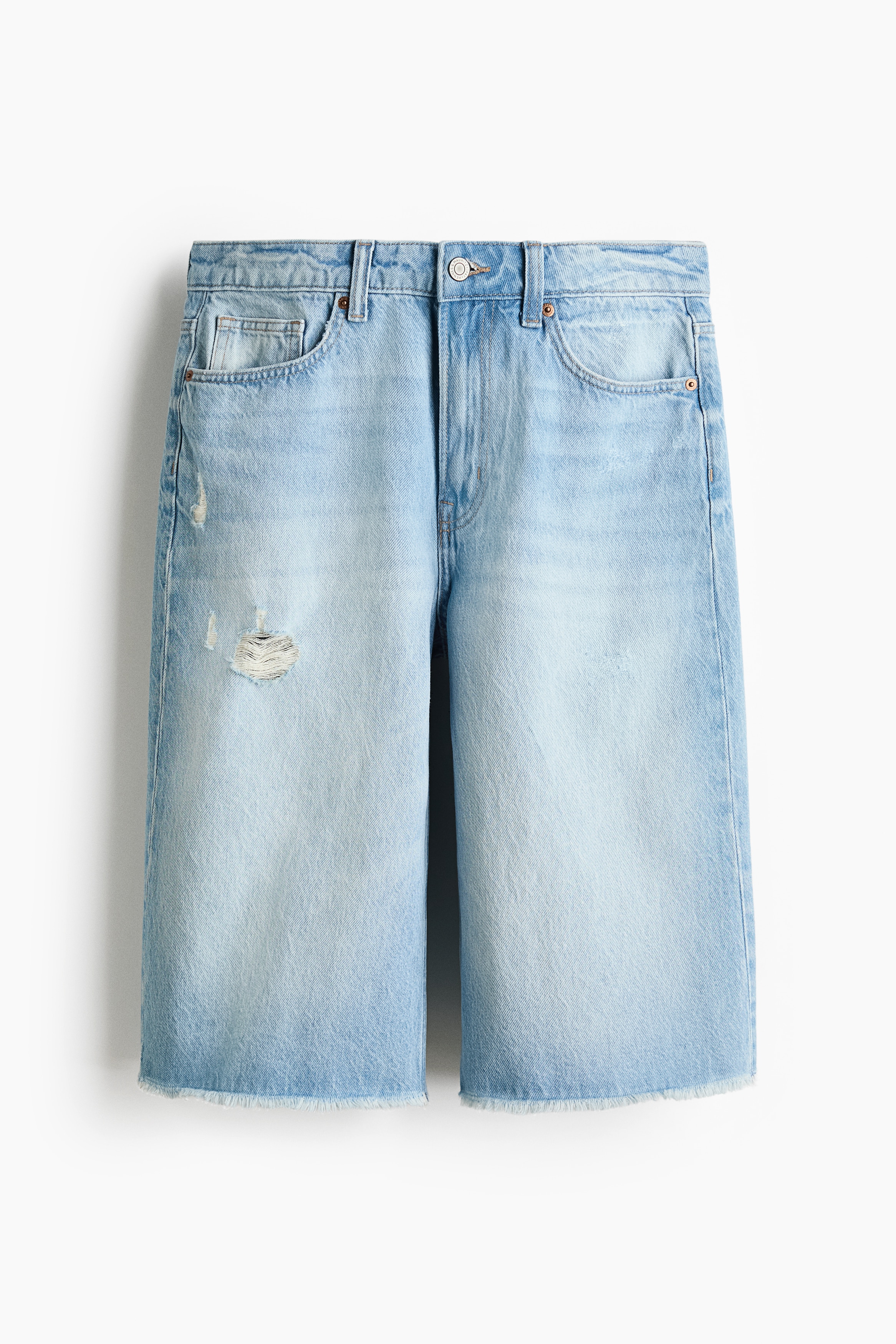 Denim Bermuda Shorts - Light denim blue/Light denim blue