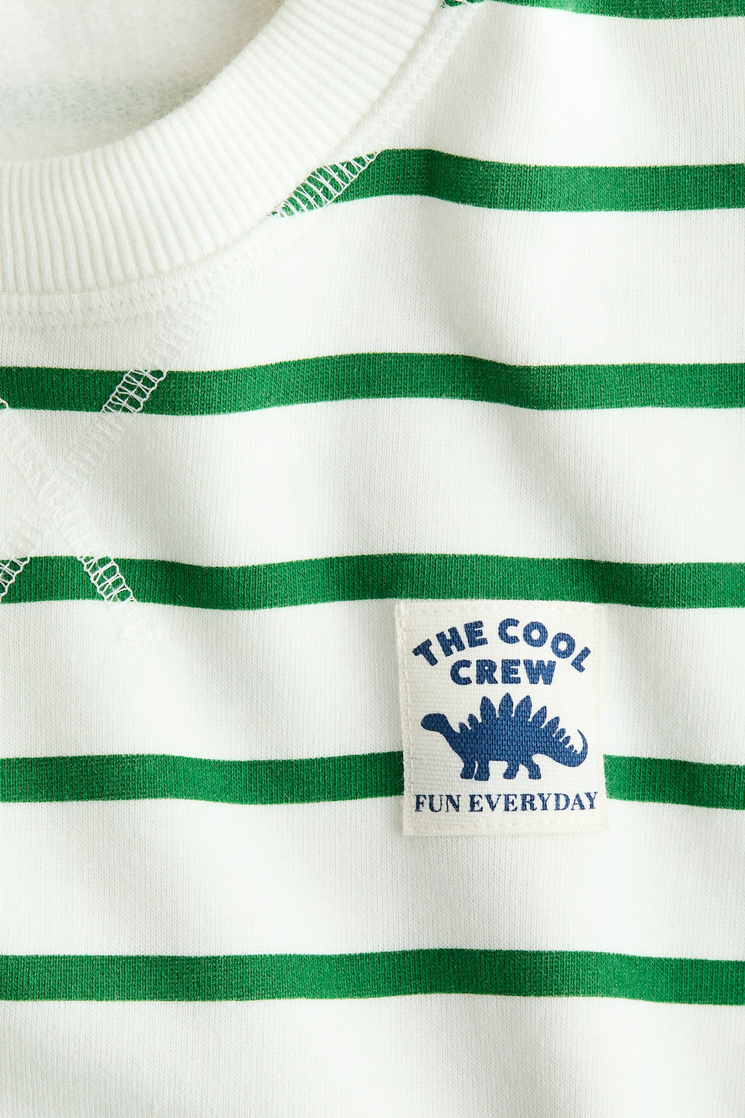 Світшот із принтом - Зелені смужки/динозавр/Світло-бежевий/NASA/Сірий меланж/Saturn/Світло-бежевий/Sports/Темно-синій/Club de Tennis/Зелений/London/Кремовий/чорний/Кремовий/T-Rex/Червоний/Brooklyn/Темно-сірий/Football legend/Темно-синій/динозавр/Dark green/Striped/Світло-бежевий/собака/Темно-сірий/St Moritz/Білий/трицератопс - 2