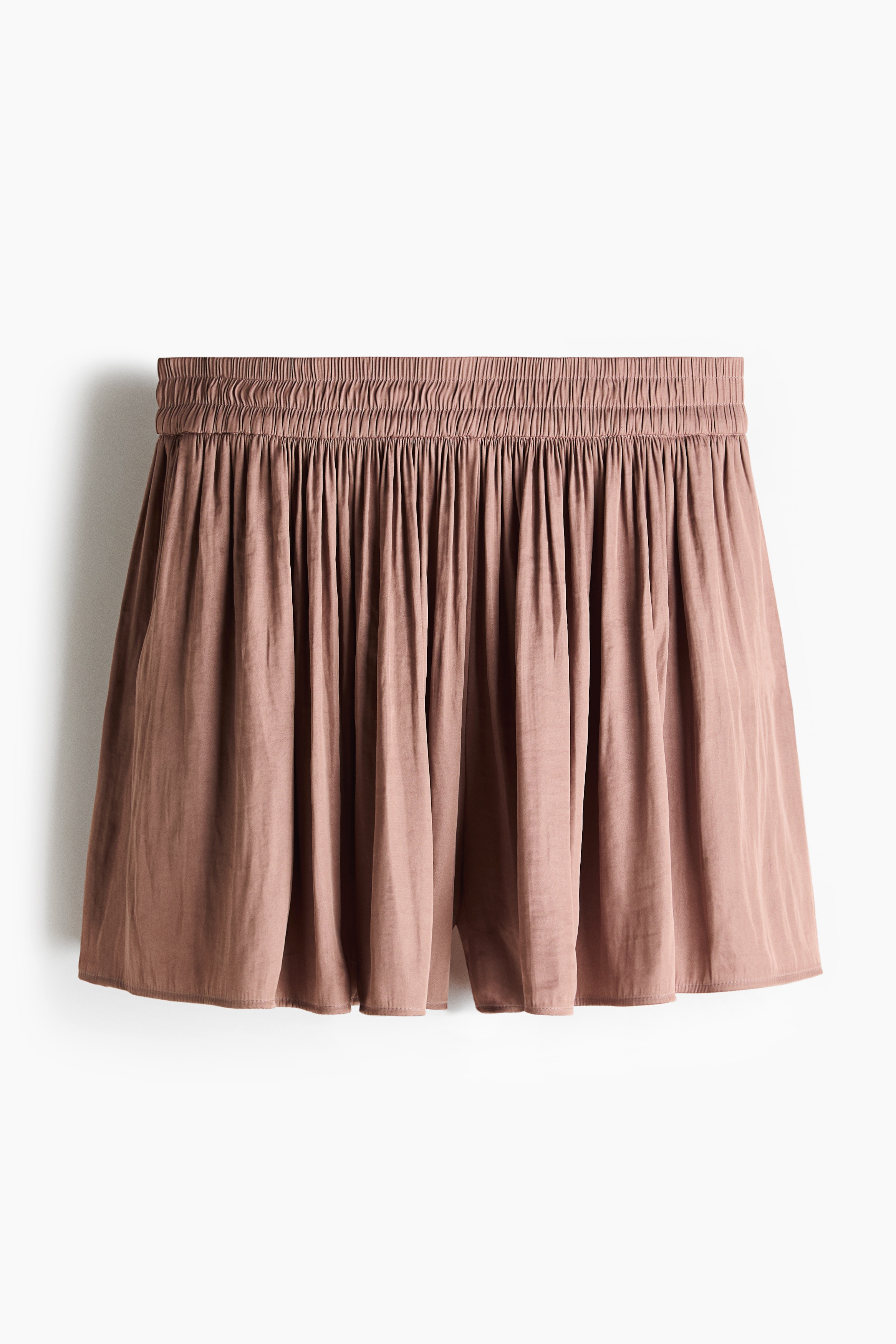 Pull-On Shorts - Taupe/Pink