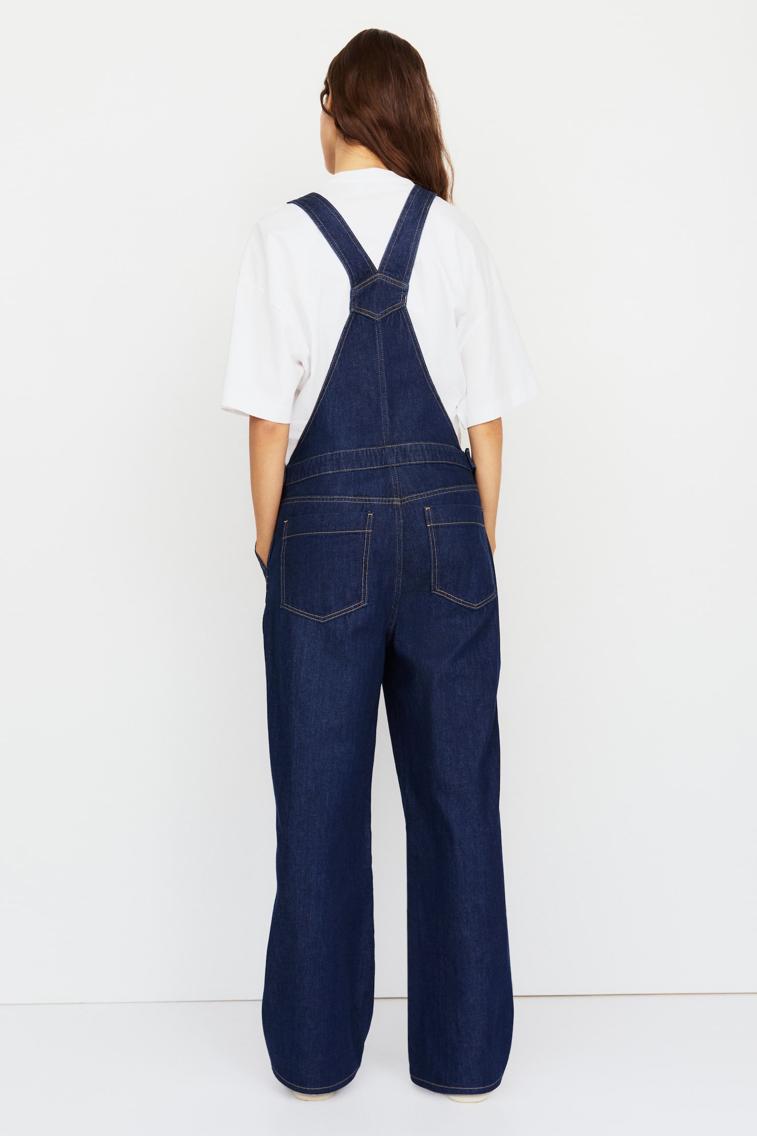 MAMA אוברול ג'ינס Before & After - כחול ג'ינס כהה - 5