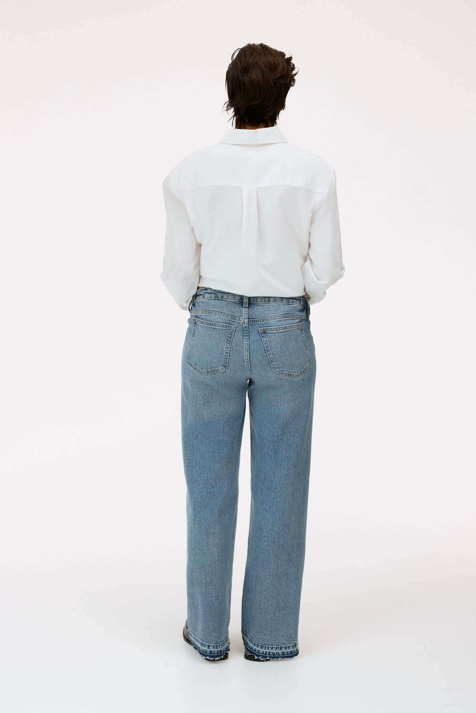 MAMA Before & After wide jeans - Light denim blue/Dark grey/Denim blue - 3