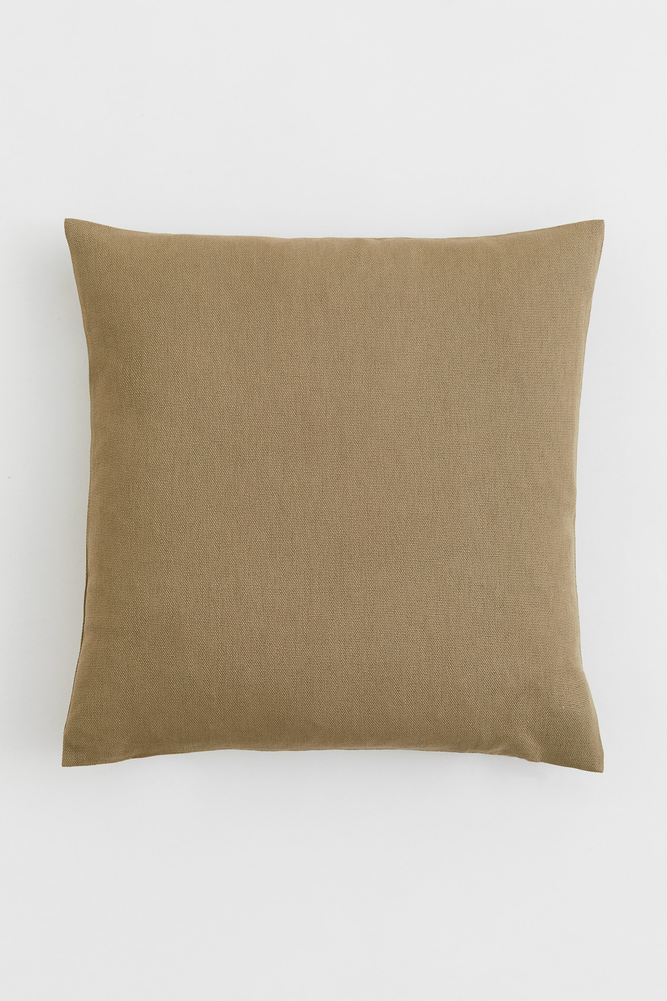 View larger image: Cotton canvas cushion cover - Khaki green - Home All | H&M IN 1