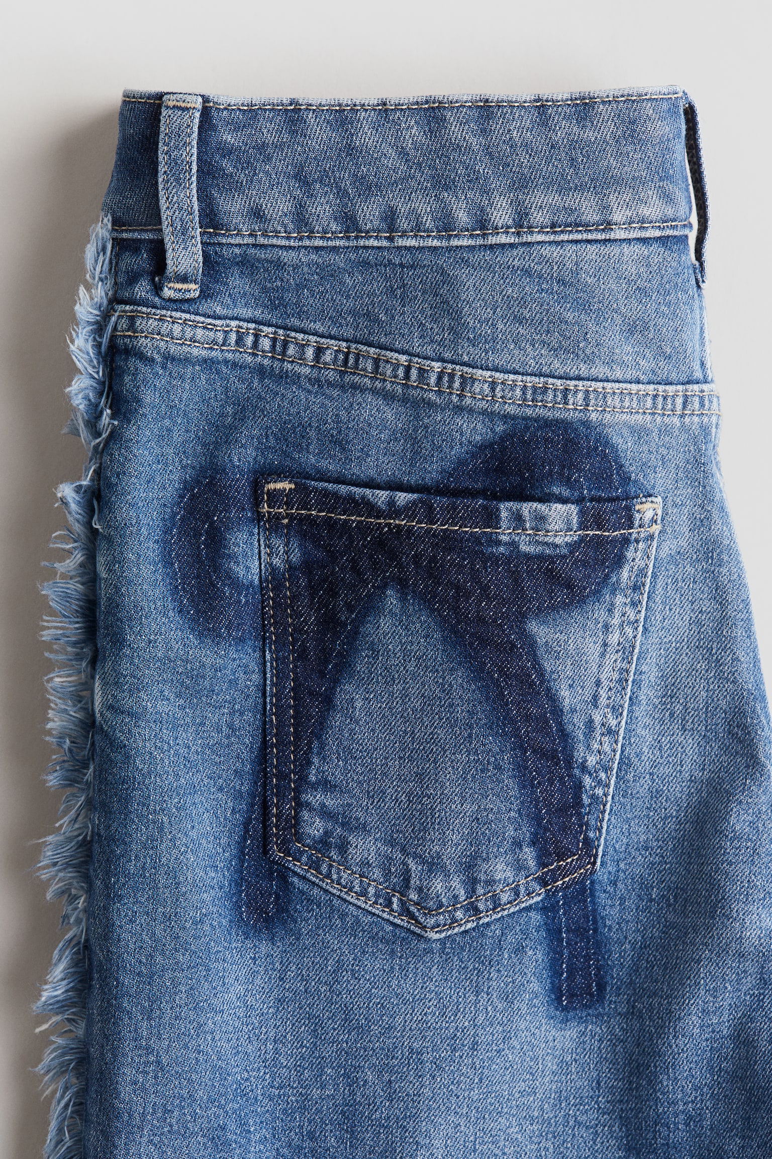 Baggy Fit Bootcut Leg Jeans - Denim blue/Bows/Denim blue - 3