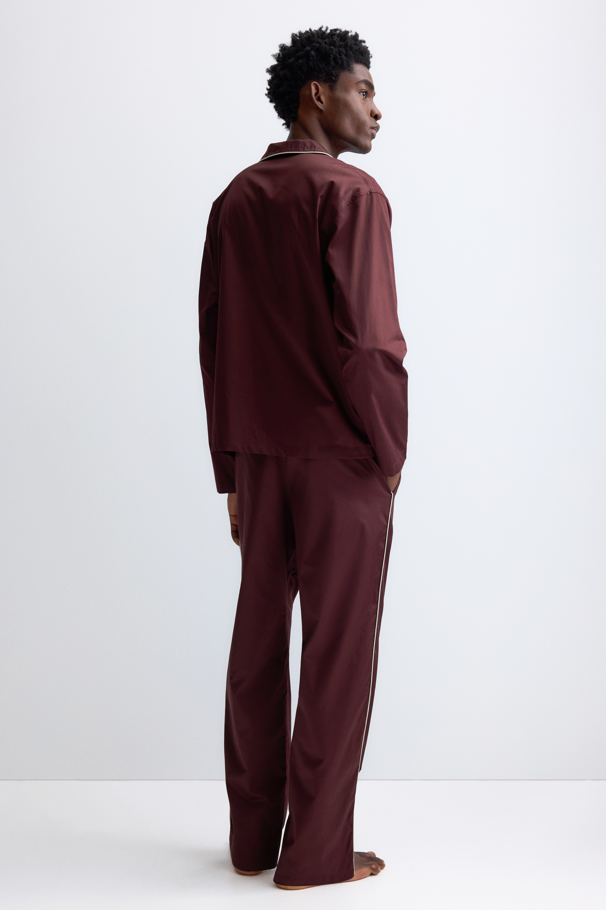 Cotton pyjama shirt and bottoms
