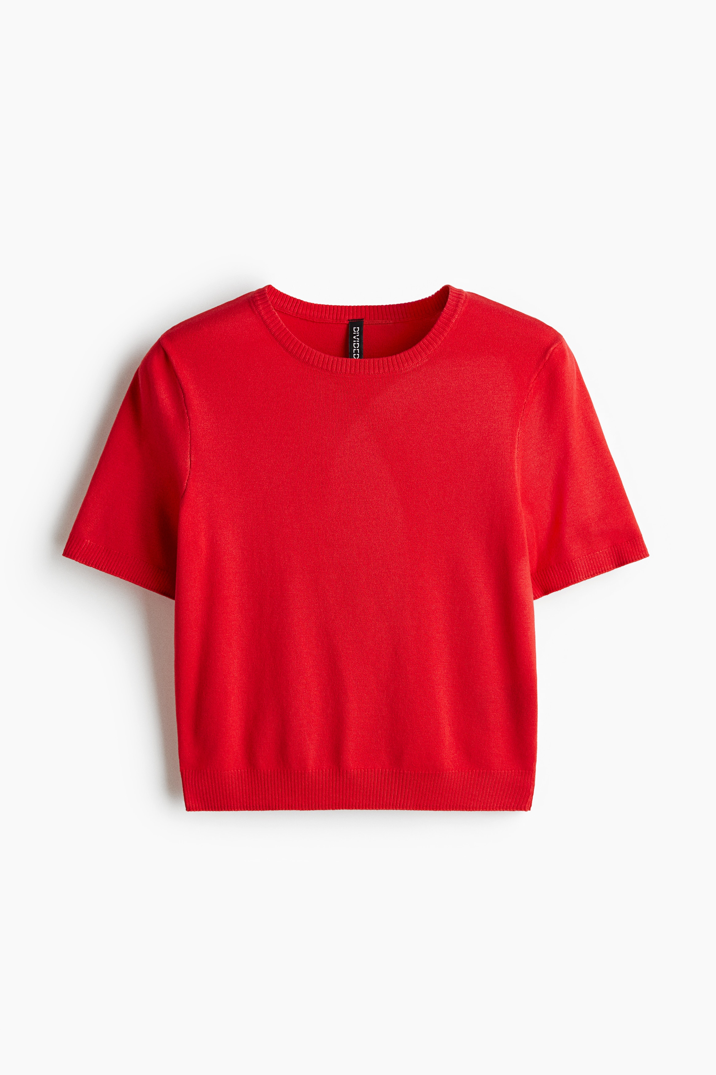 T-shirt z delikatnej dzianiny - Jaskrawoczerwony/Jasnożółty/Biały/Jasnozielone paski/Biały/Jasnoszare paski/Biały/Czarny/Biały/Paski/Granatowy/Śliwkowoczerwony/Różowy