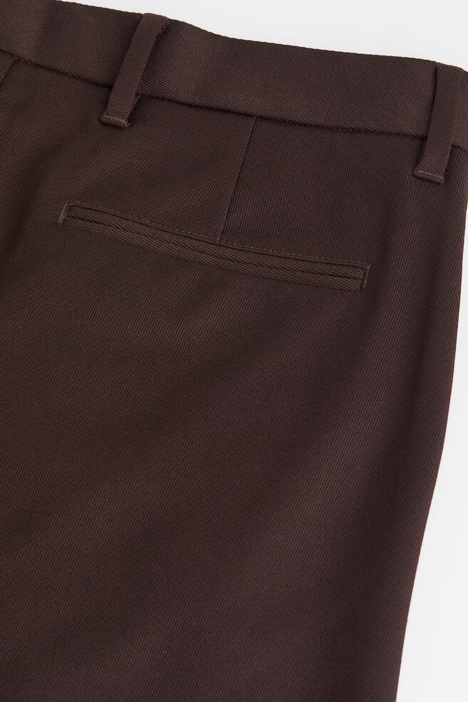 Relaxed Fit Trousers - Dark brown/Black/Dark beige/Checked/Beige - 3