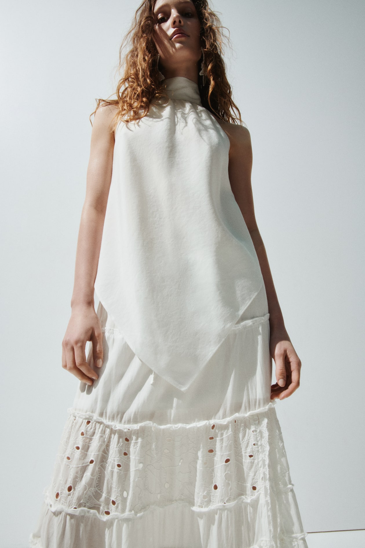 Maxi Skirt with Eyelet Embroidery - image 4