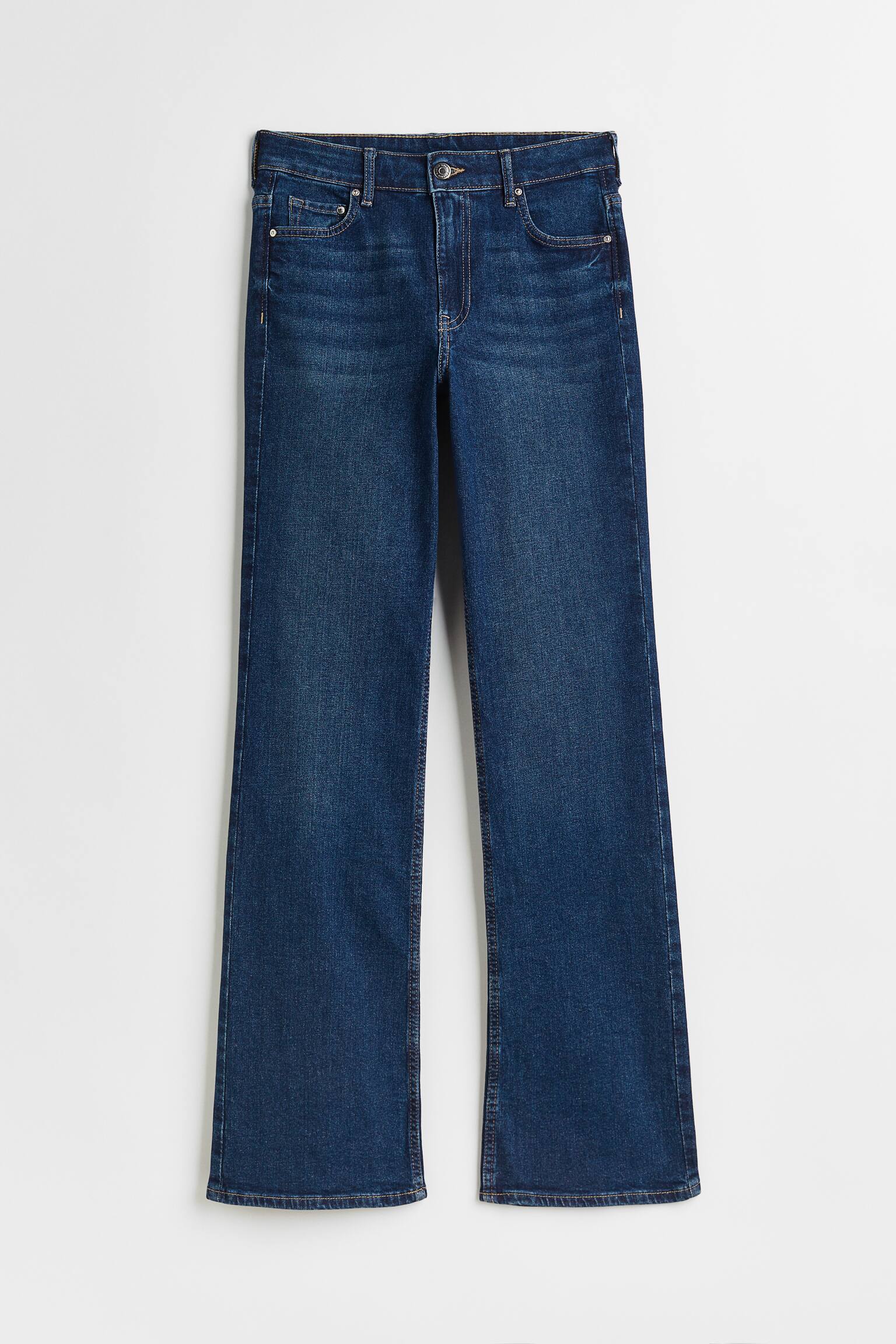 Bootcut High Jeans - Bleu denim foncé - 1
