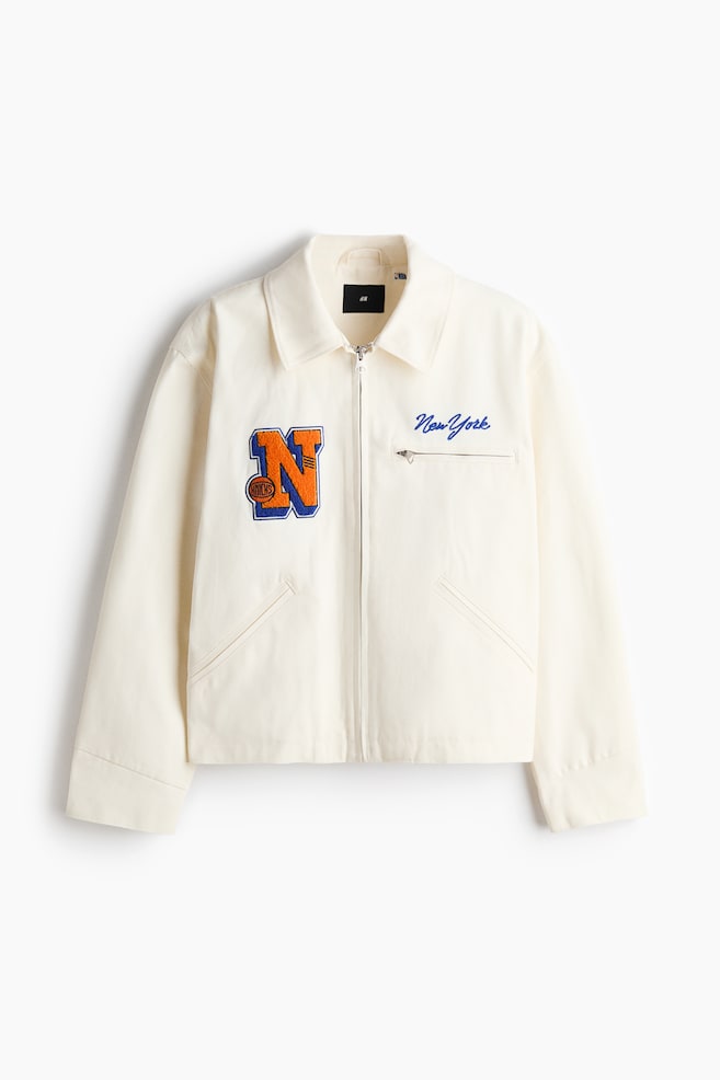 Cotton workwear jacket - Cream/NBA/Black/NBA - 1