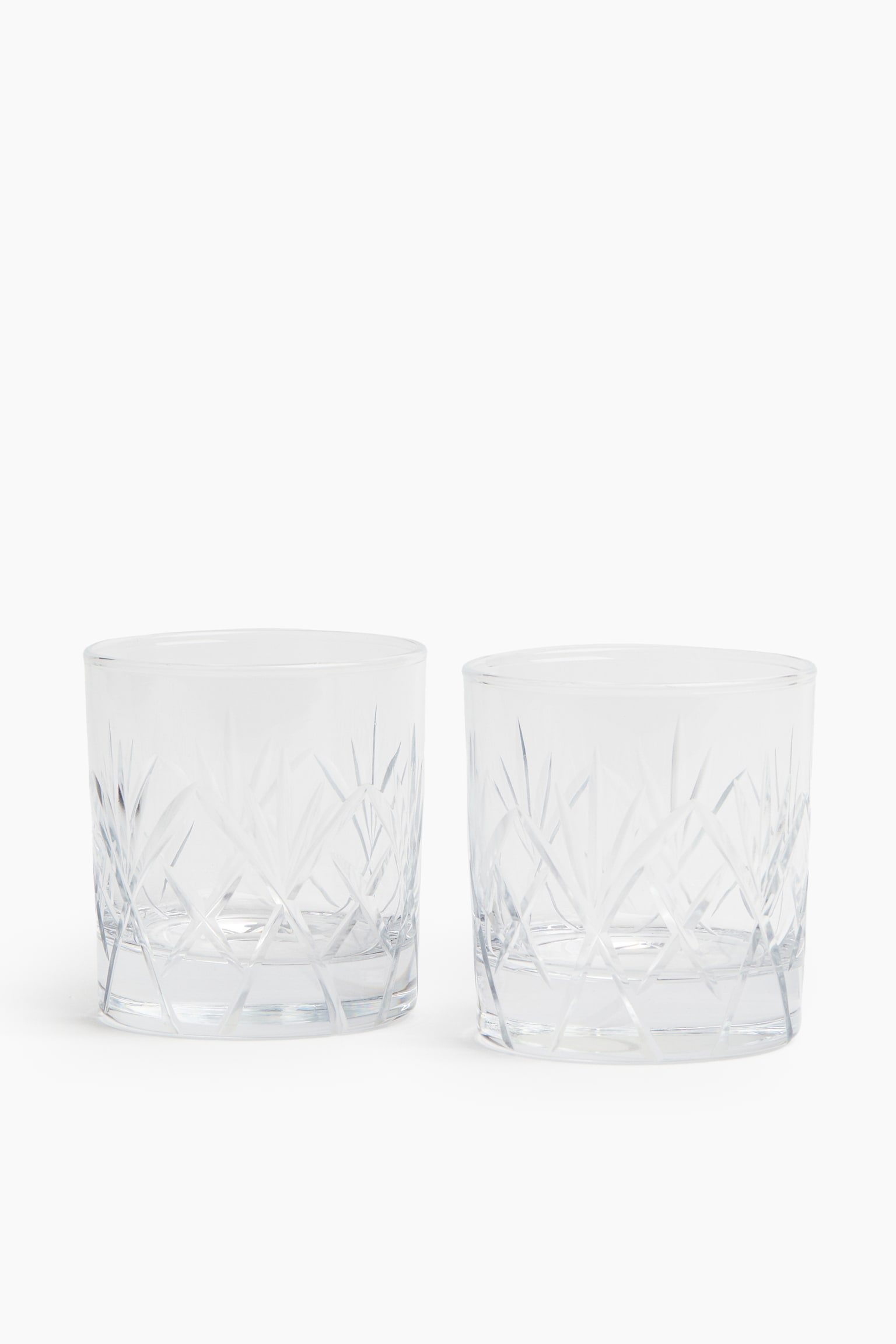 Lot de 2 verres à eau - Verre transparent - 1