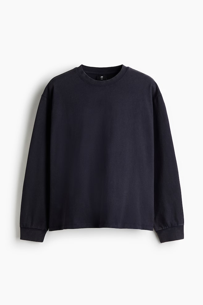 Maglia a maniche lunghe con stampa Loose Fit - Blu navy/Sports Archives/Bianco/Sports Club - 1