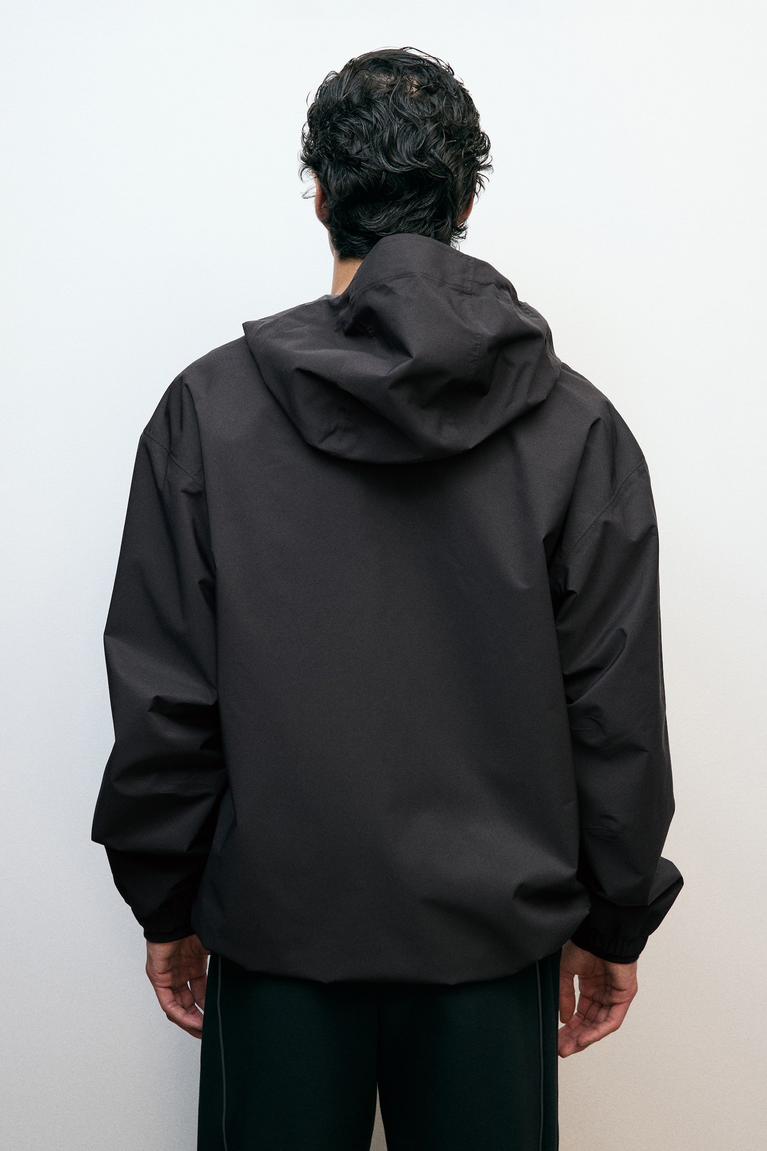 Rain jacket with StormMove™ - Black/Beige - 3
