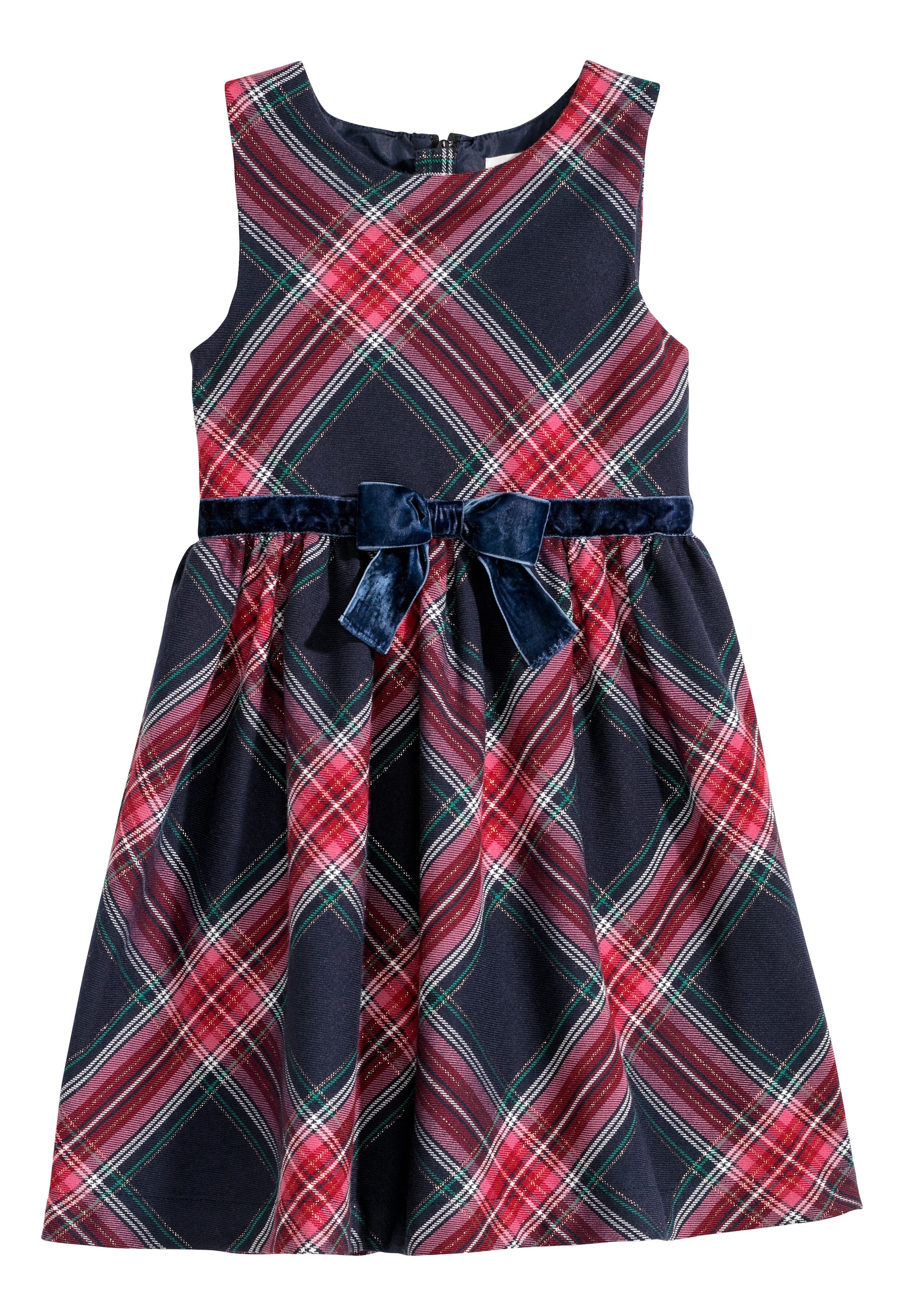 View larger image: Sleeveless dress - White/Red checked - Kids | H&M GB 1