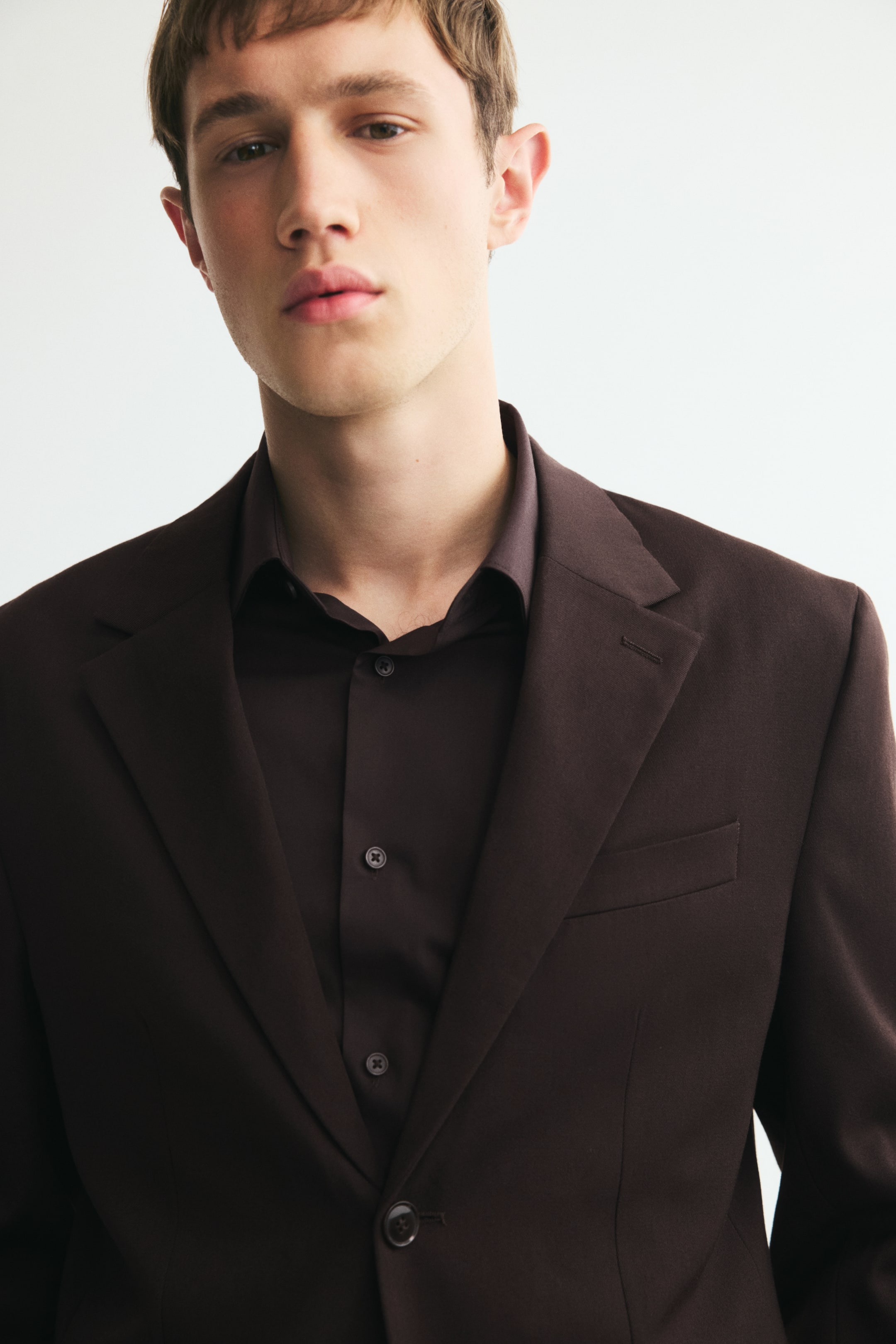 Relaxed-Fit Wool-Blend Suit Jacket