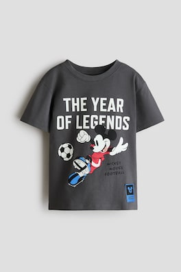 T-shirt i bomull med tryck