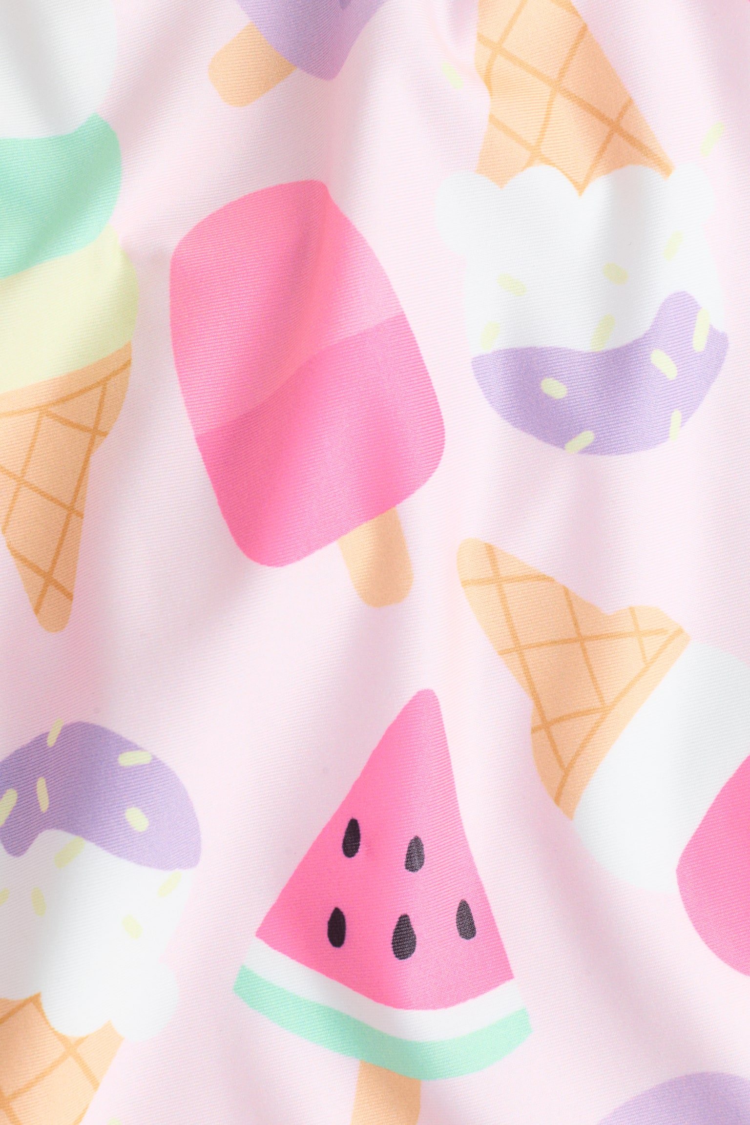 Printed swimsuit-Light pink/Ice cream - 2
