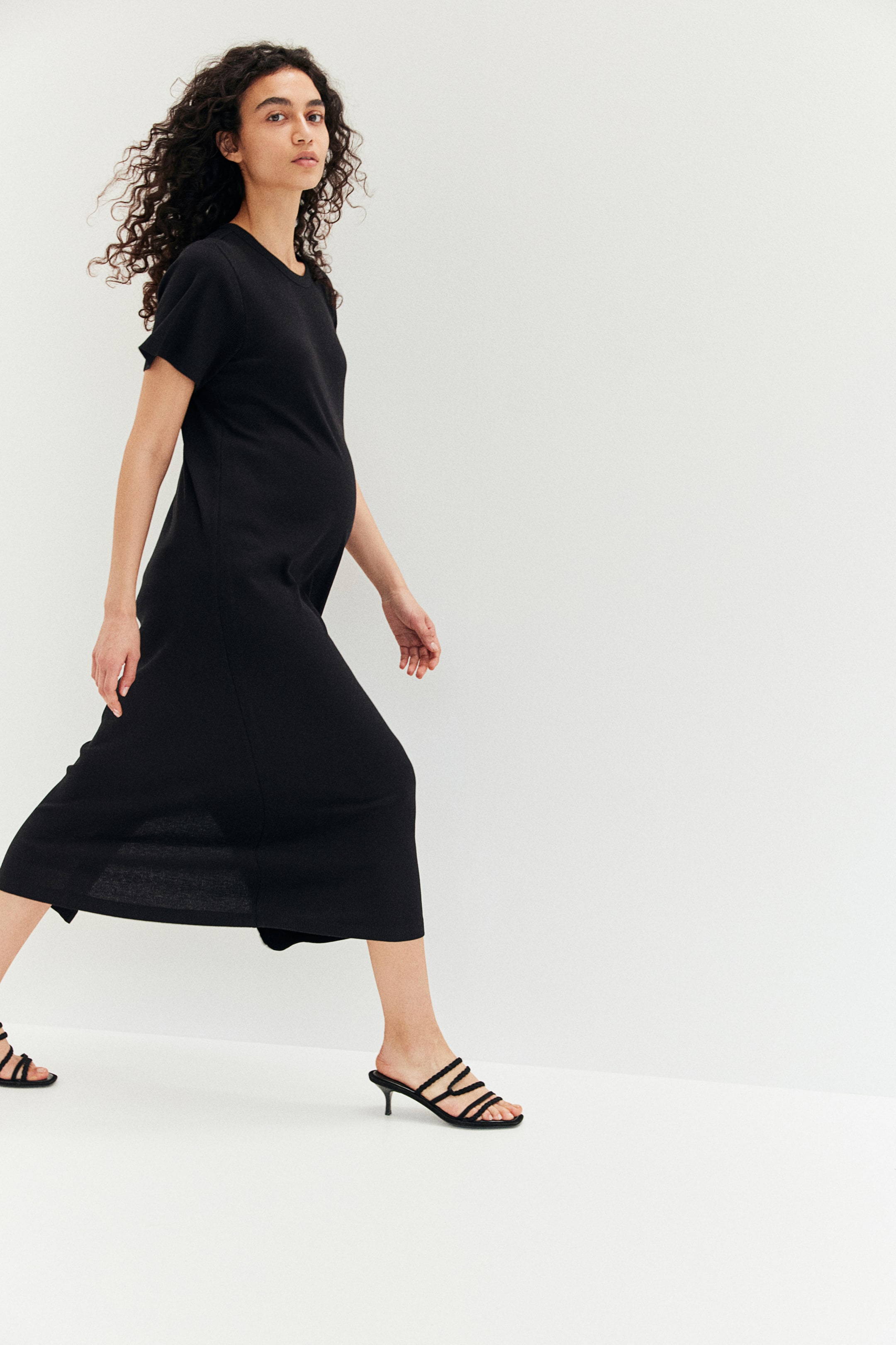 MAMA Ribbed T-shirt Dress