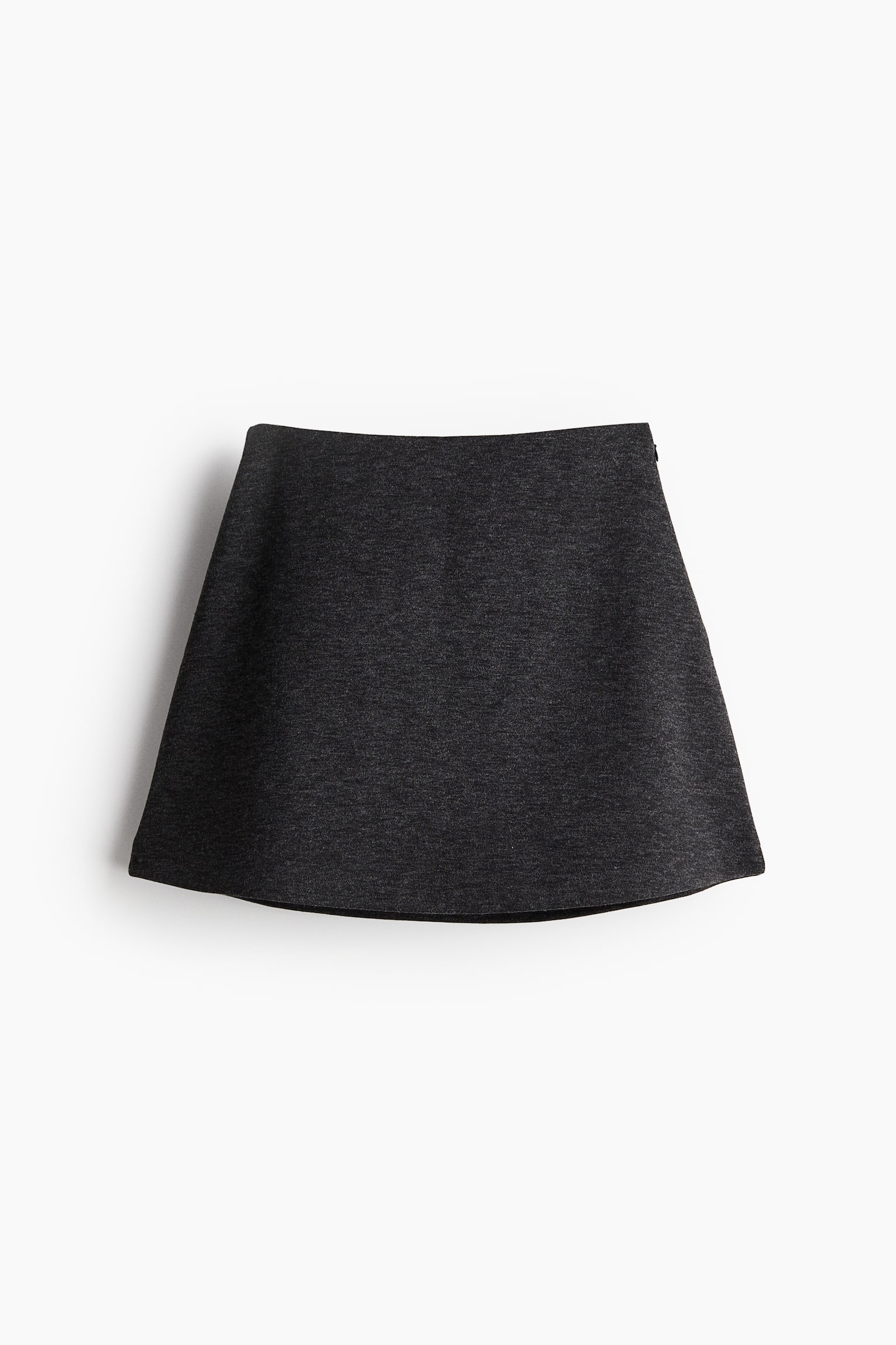 A-line jersey skirt - Dark grey marl - 2