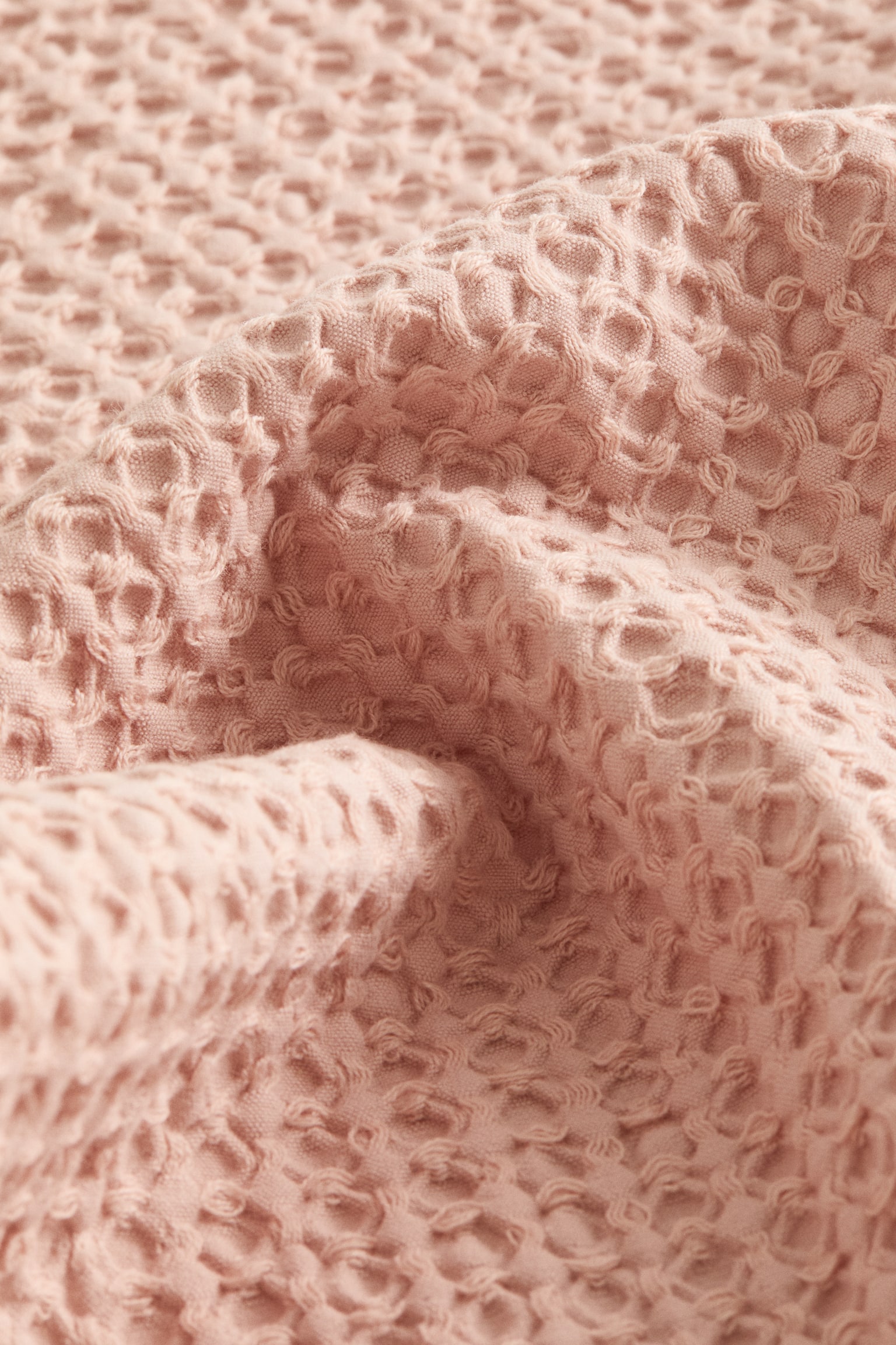 Waffled guest towel - Powder pink/Light yellow/Dark beige/White - 2