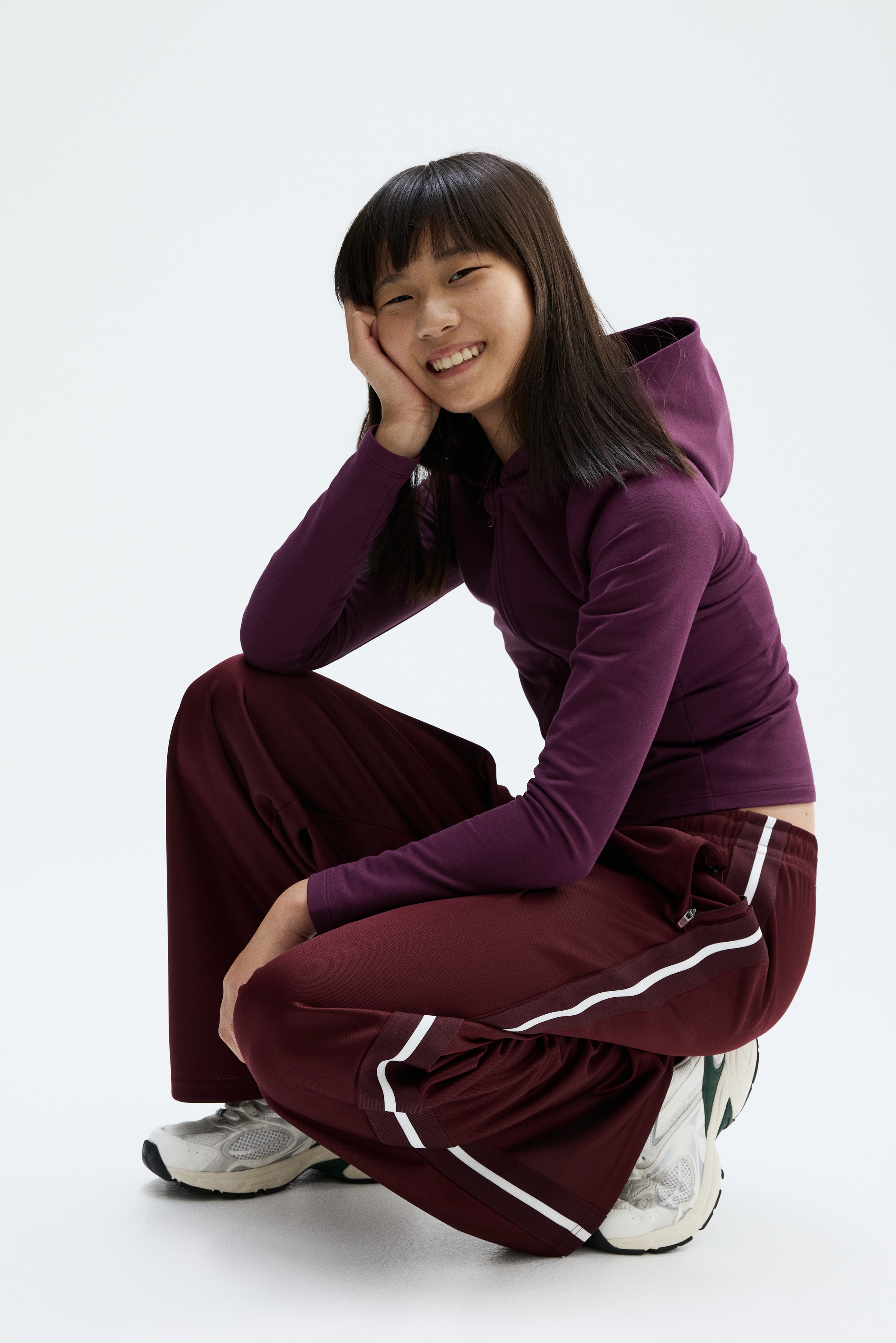 Calças de treino com DryMove™ - Bordeaux