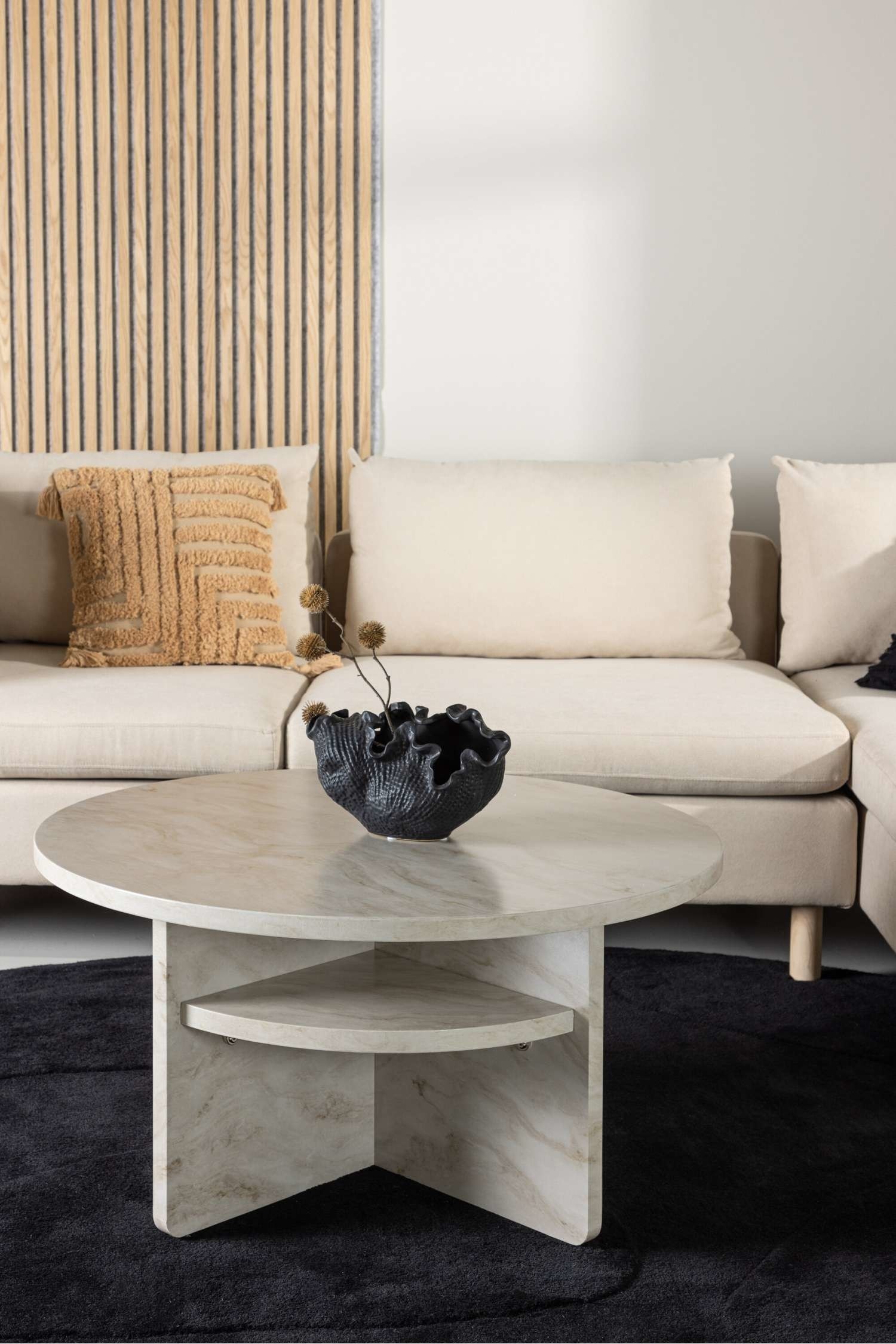 Ålesund Table De Canapé - Mdf, Beige