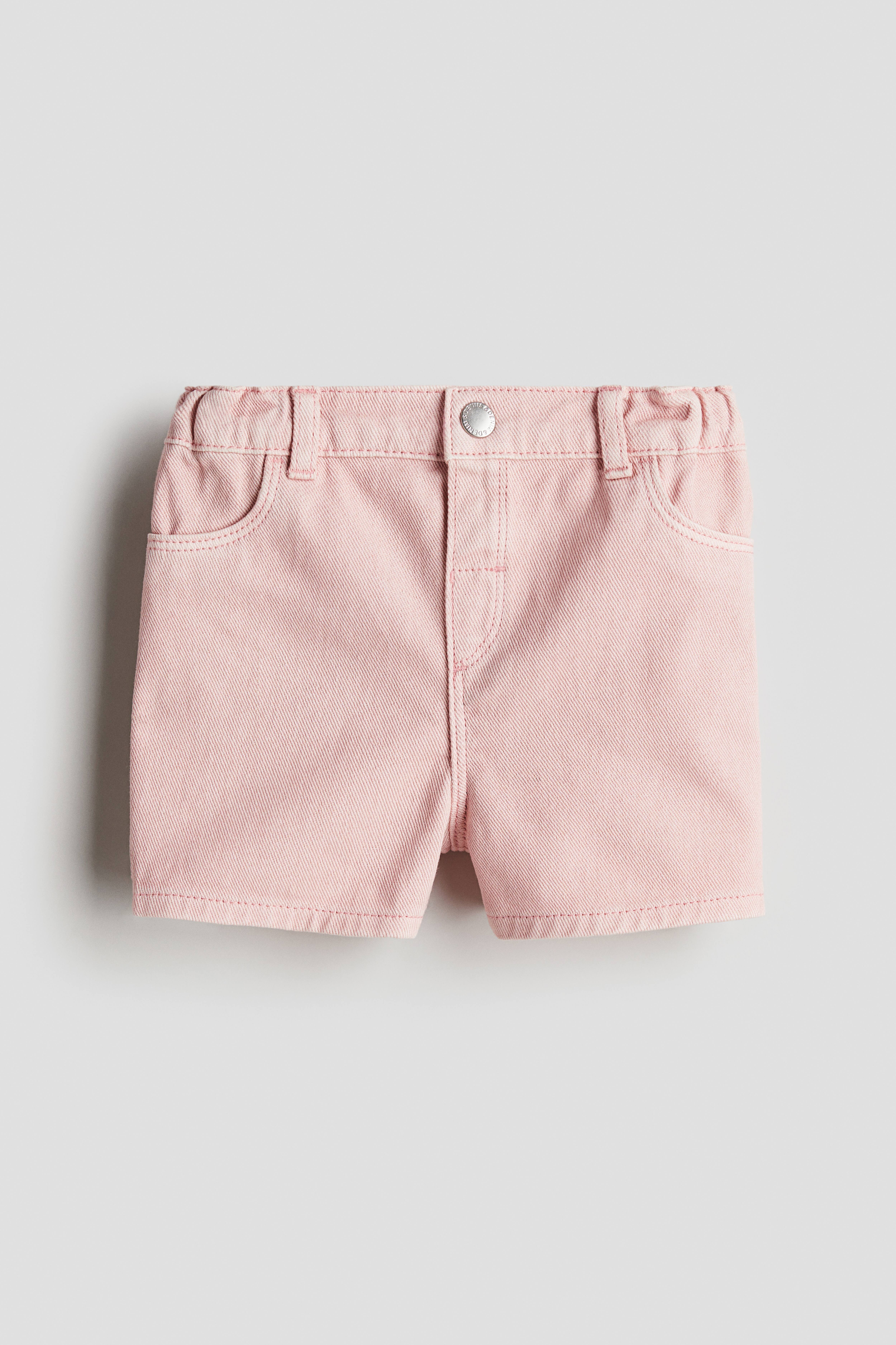 Light pink denim shorts hotsell