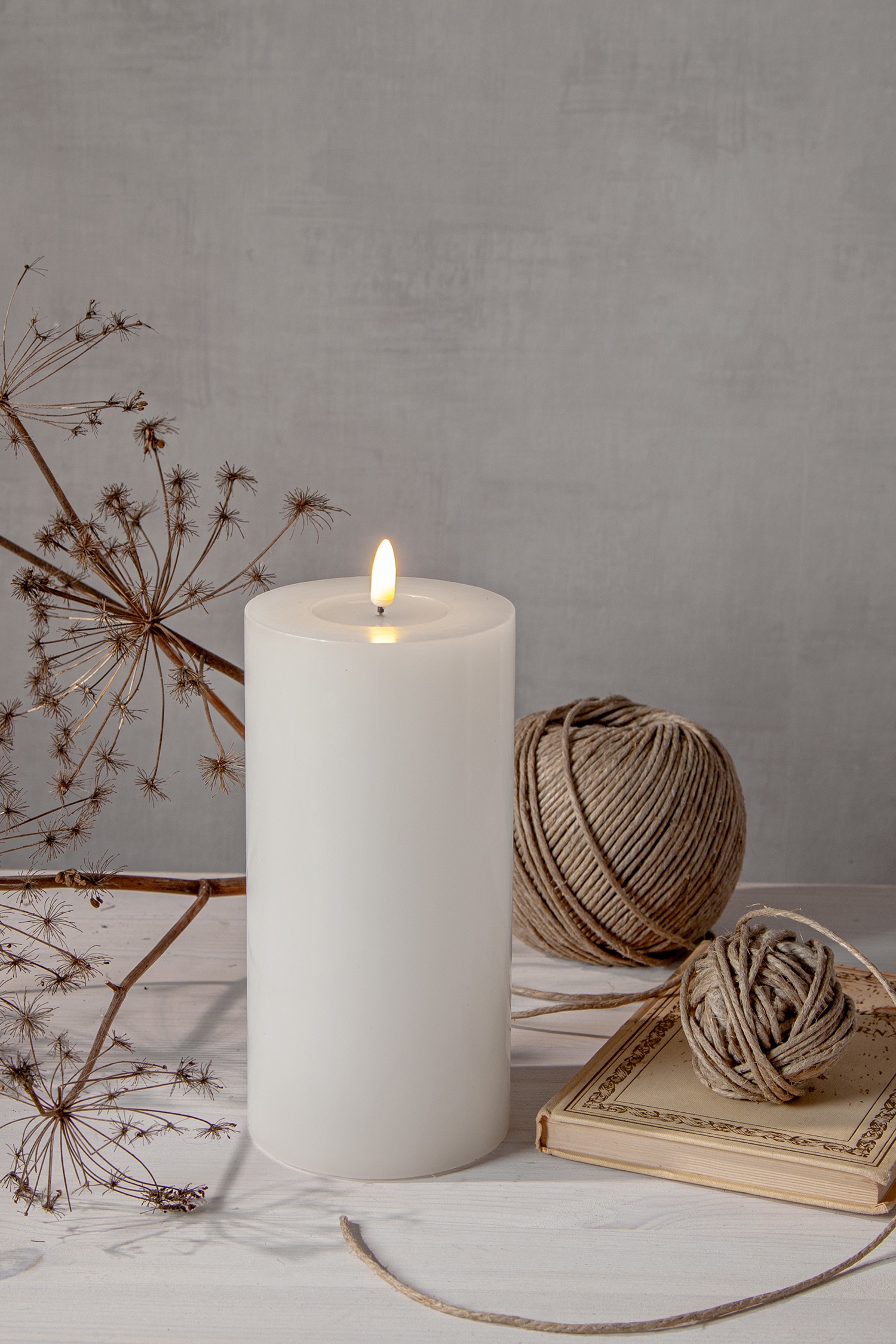 Flamme Flow Big 22,5 Cm - Hvid