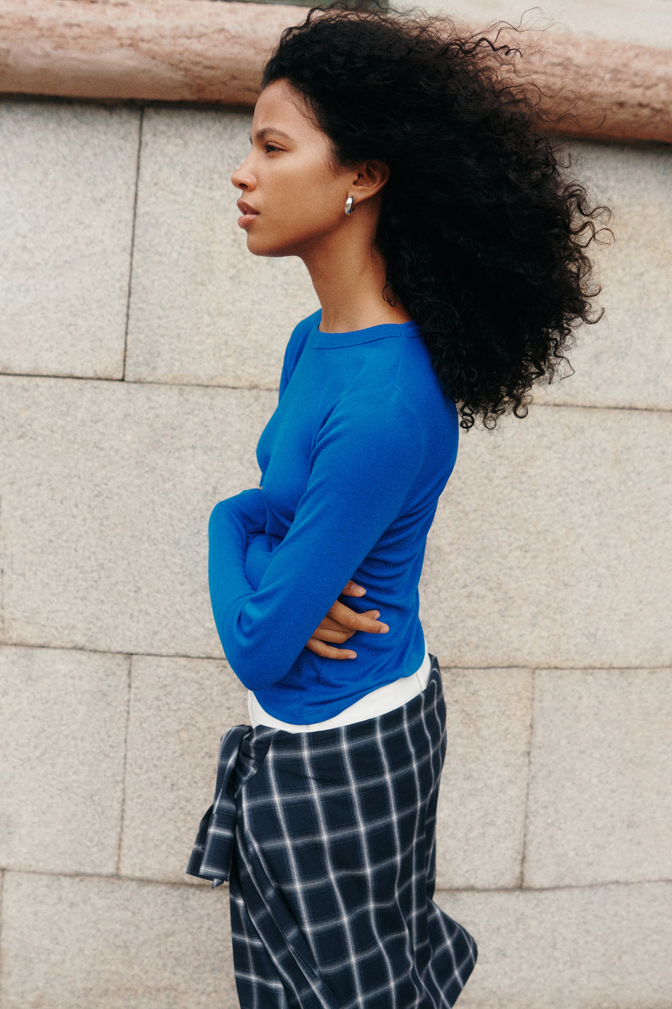 Fitted Long-Sleeved Top