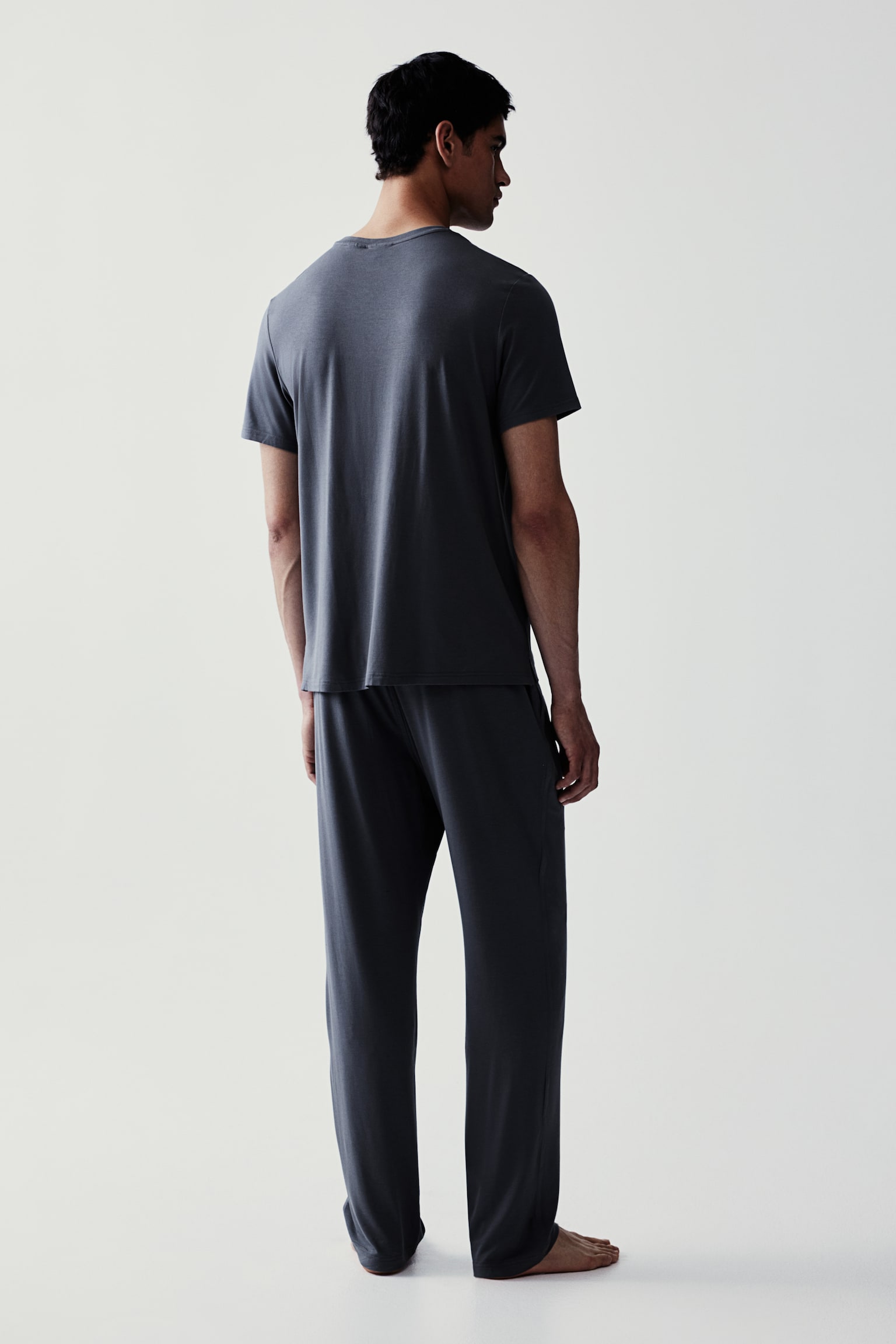 Jersey pyjamas - Dark grey/Navy blue/Black - 4