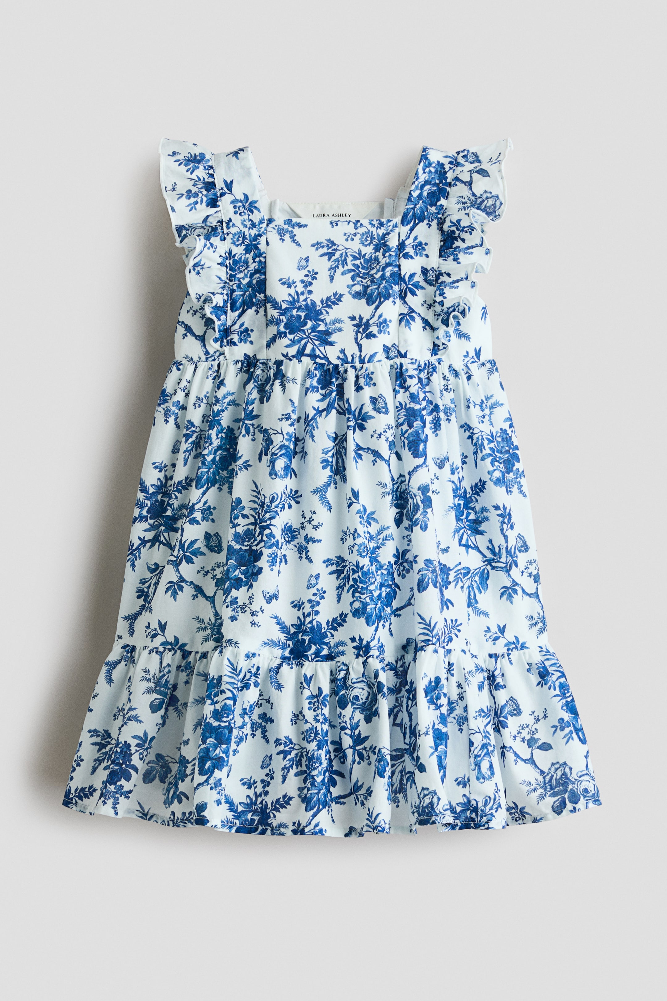 Robe volantée en coton