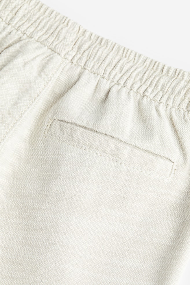 Loose Fit chino shorts - Light beige/Bright green/Striped/Light blue/Brown - 4