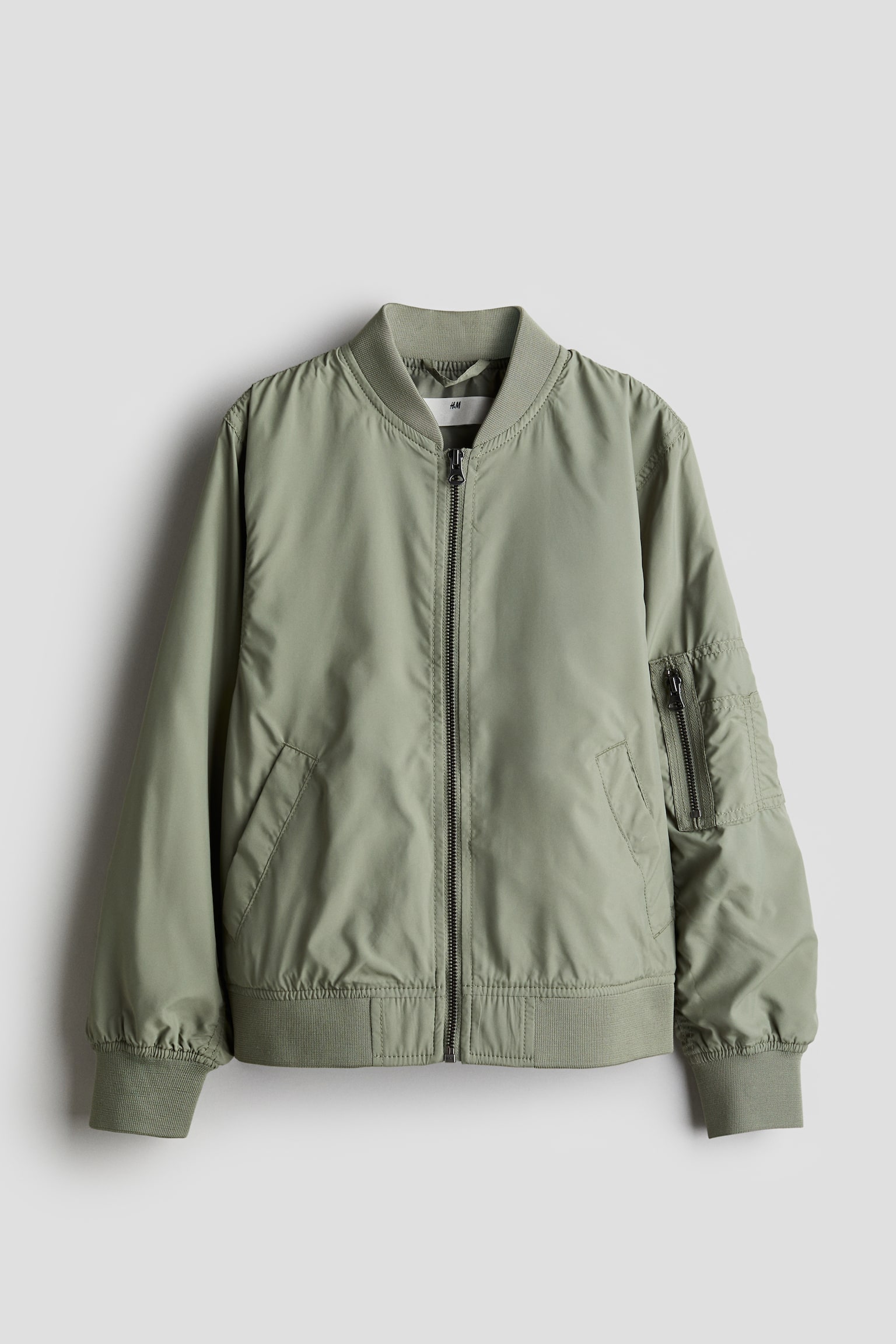 Bomber Jacket - Khaki green/Black - 1