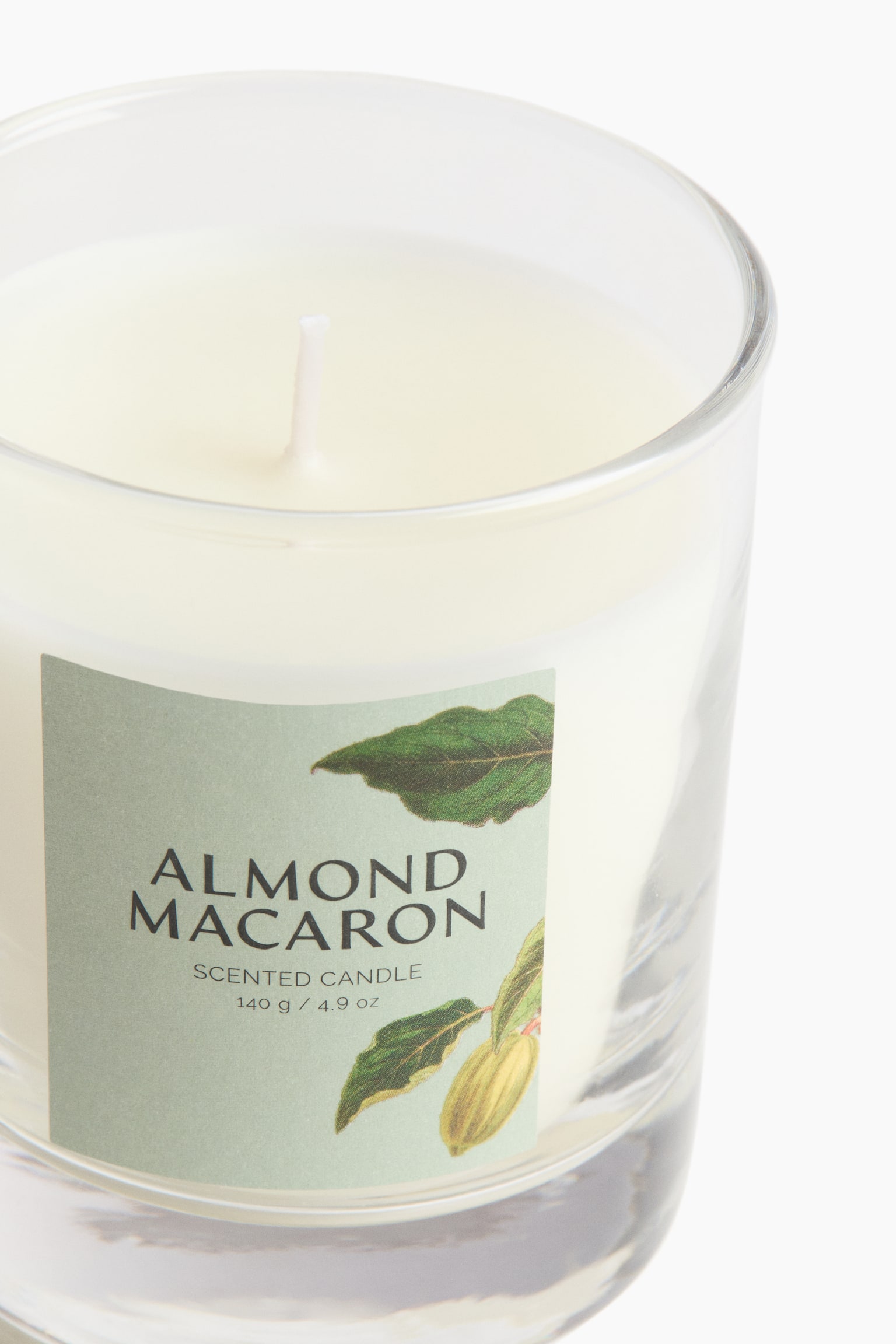 Scented candle in glass holder - Almond Macaron/Sugared Rhubarb - 5