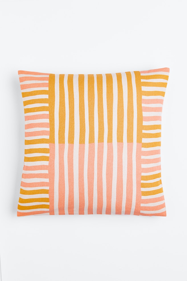 Patterned cushion cover - Yellow/Patterned/Light purple/Light green/Beige/Black - 1