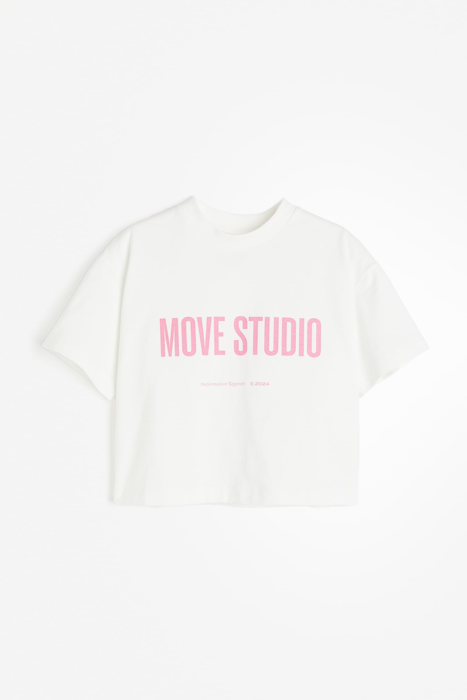 クロップドスポーツトップス DryMove™ - ホワイト／Move Studio - 1