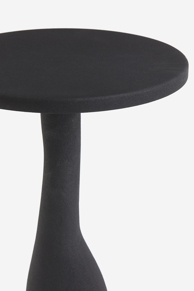 Bijzettafel Ron 46x49 - zwart - Meubelen