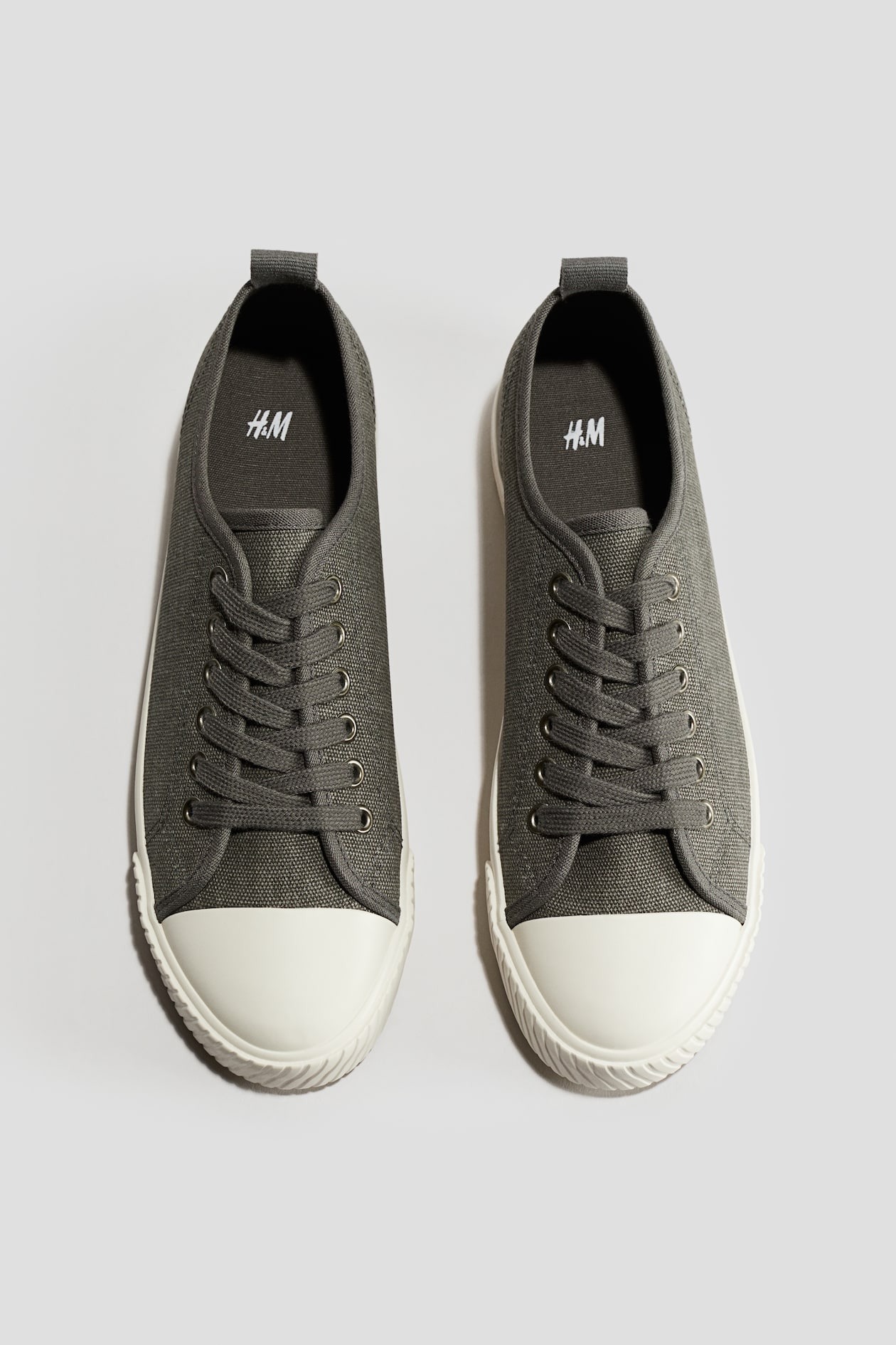 Dark gray Cotton Canvas Sneakers for kids